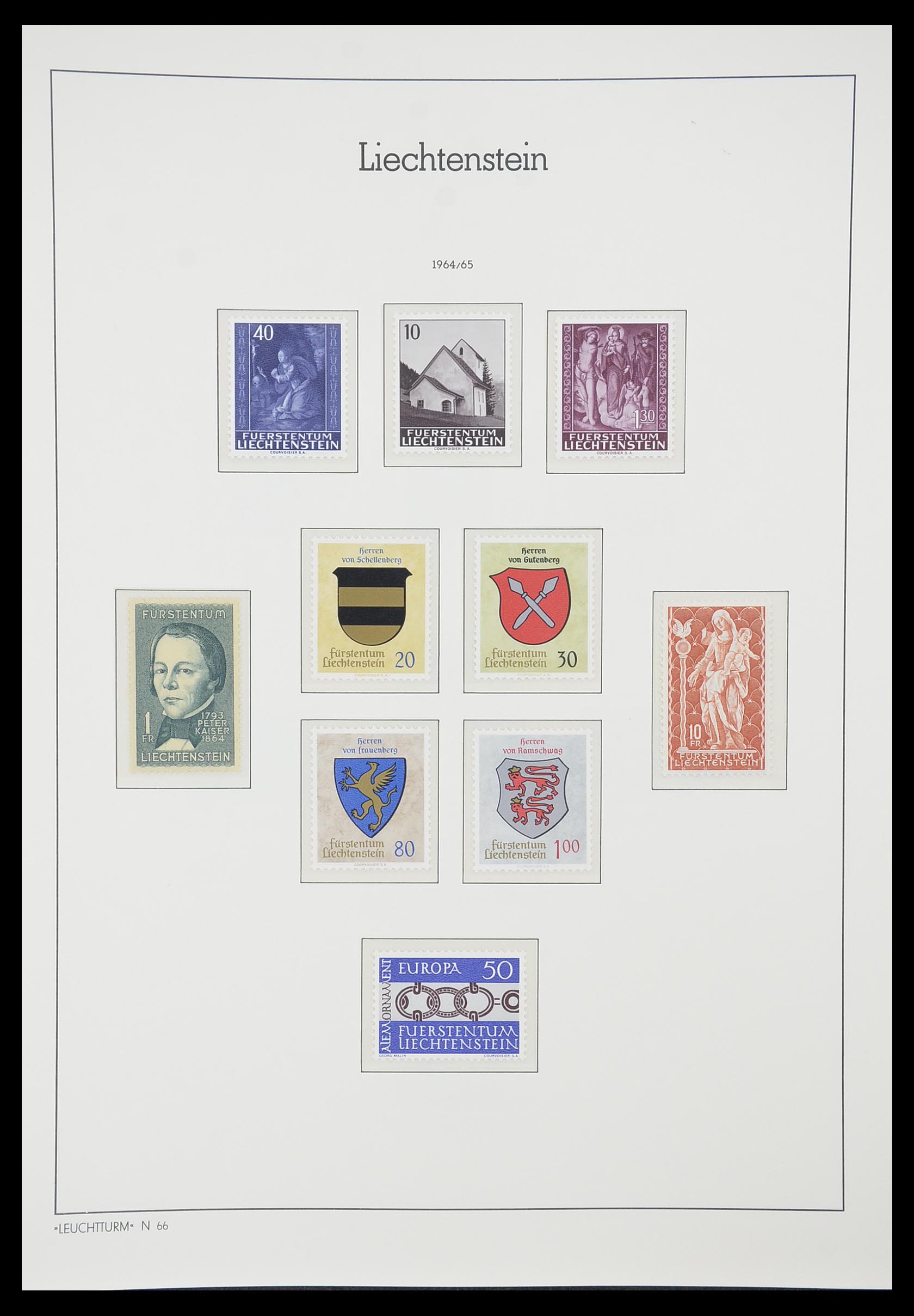 33825 046 - Postzegelverzameling 33825 Liechtenstein 1912-1997.