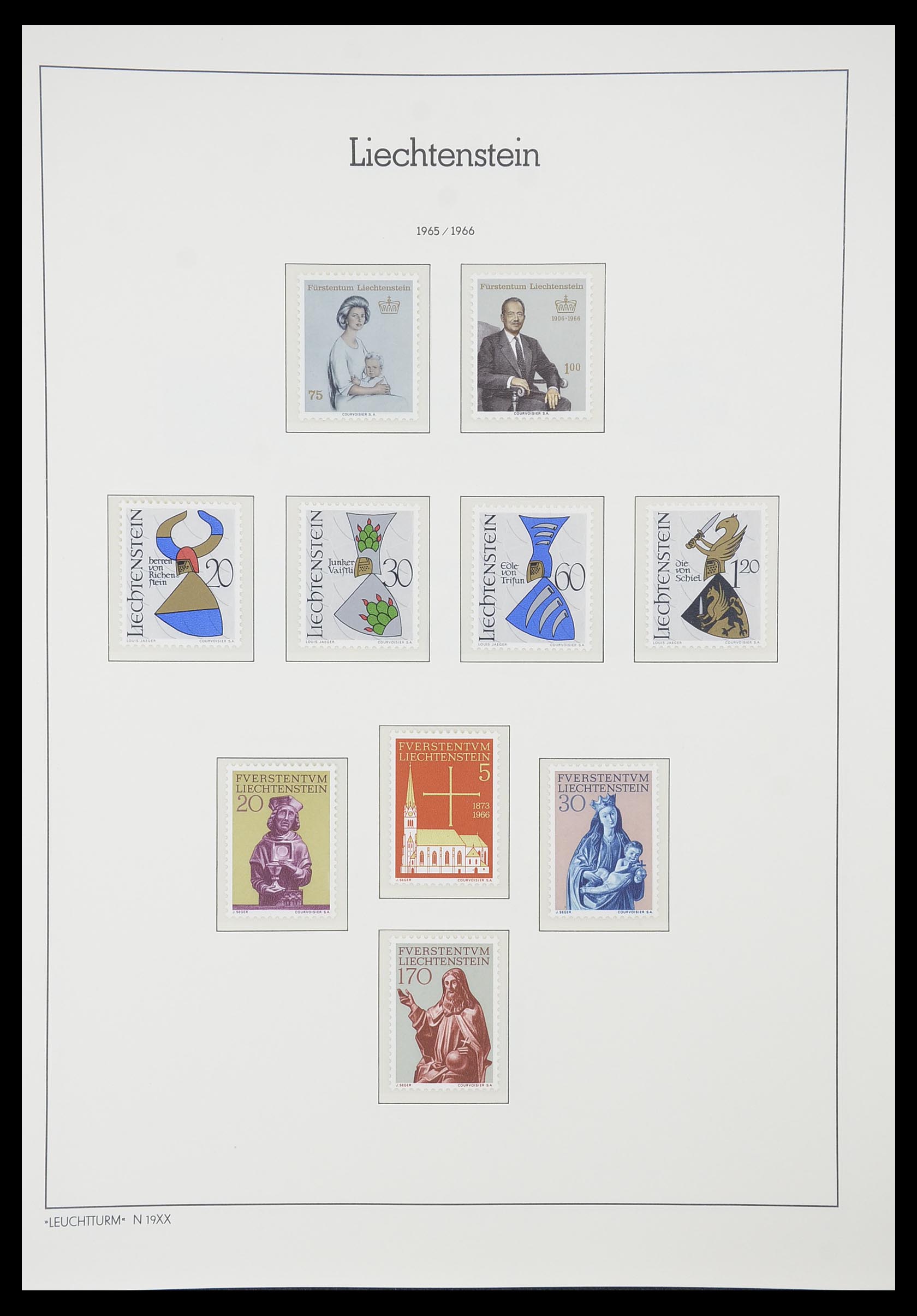 33825 048 - Postzegelverzameling 33825 Liechtenstein 1912-1997.
