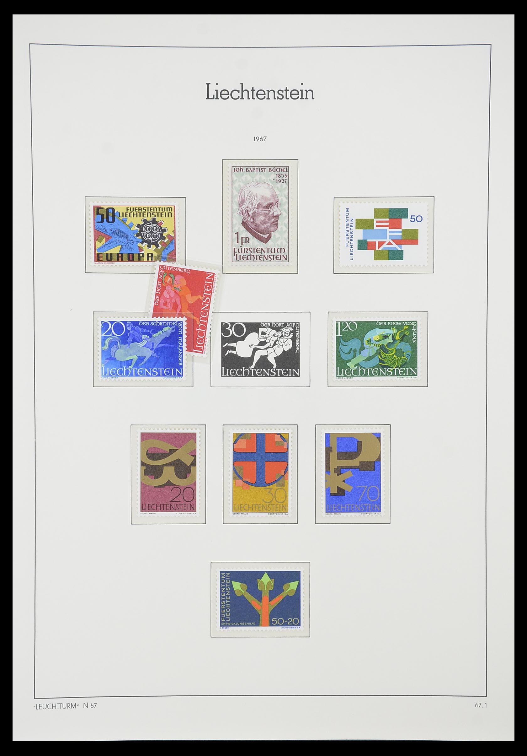 33825 049 - Stamp collection 33825 Liechtenstein 1912-1997.