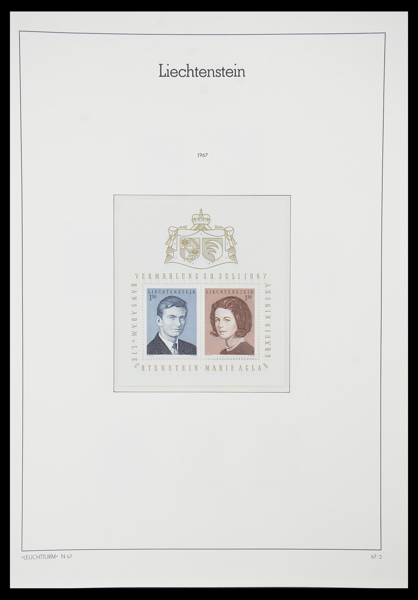 33825 050 - Stamp collection 33825 Liechtenstein 1912-1997.