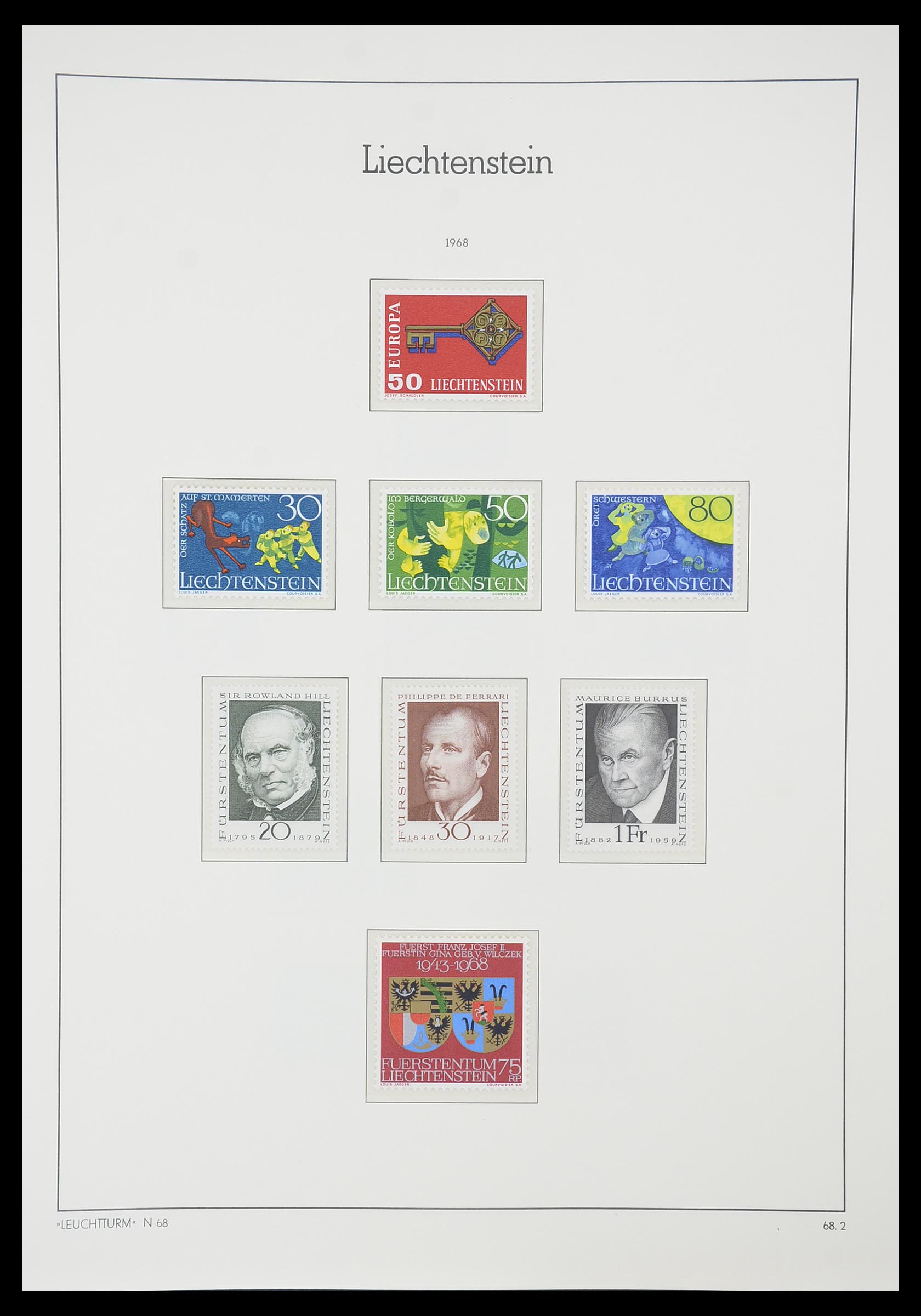 33825 052 - Stamp collection 33825 Liechtenstein 1912-1997.