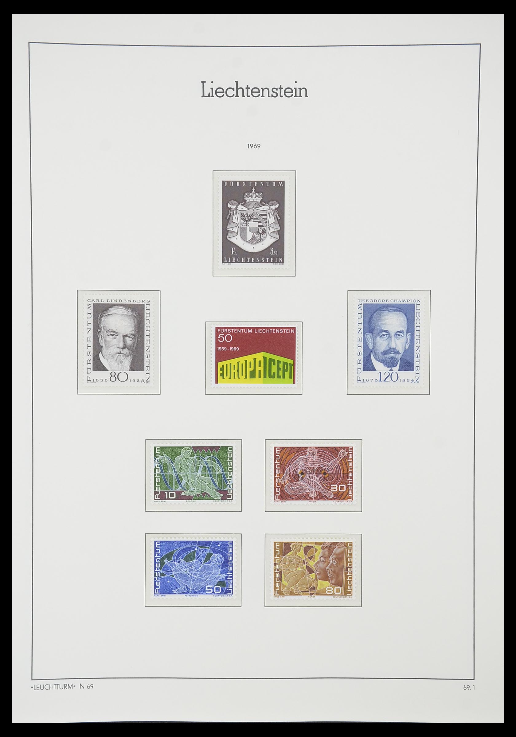 33825 053 - Postzegelverzameling 33825 Liechtenstein 1912-1997.