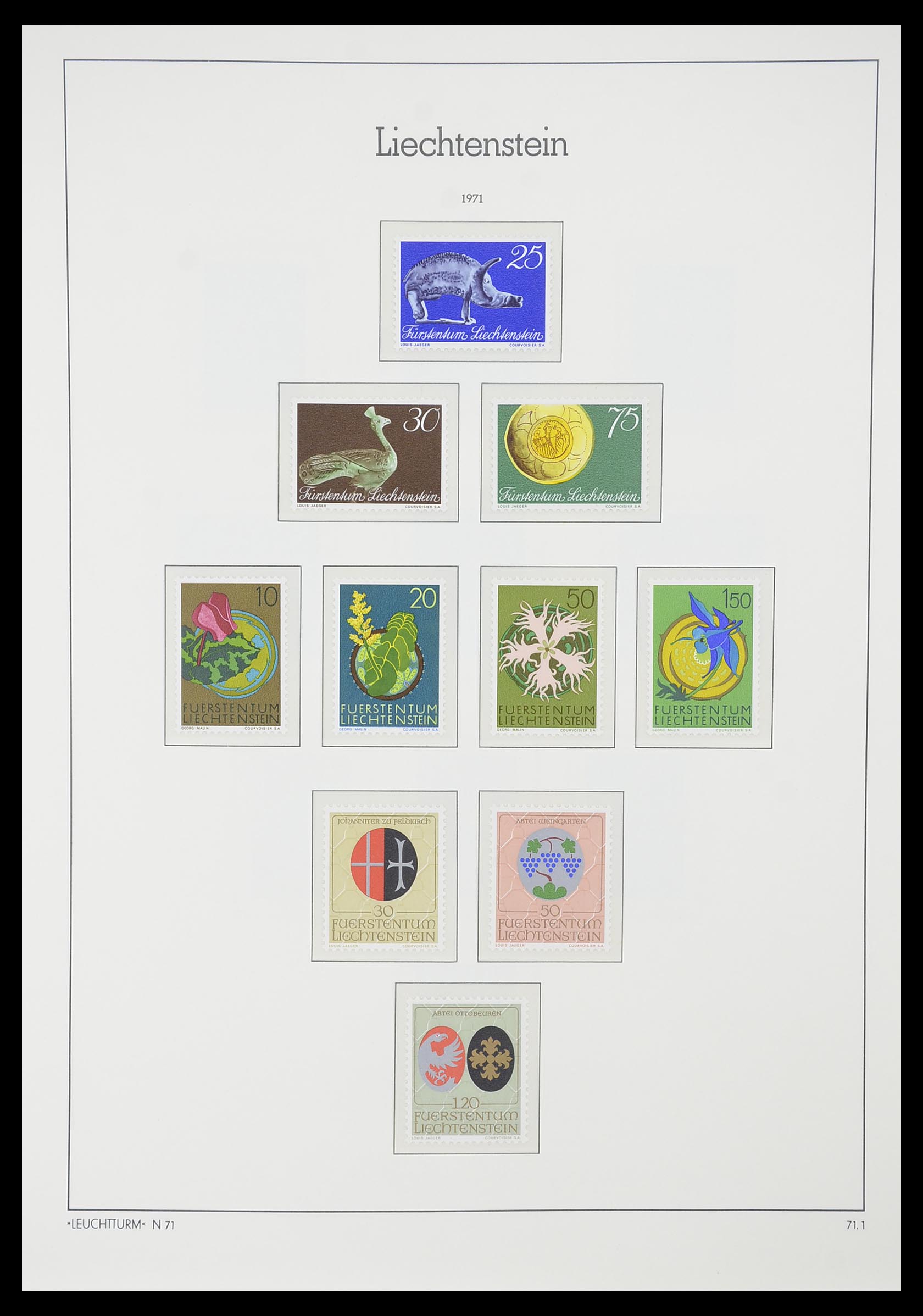33825 057 - Postzegelverzameling 33825 Liechtenstein 1912-1997.