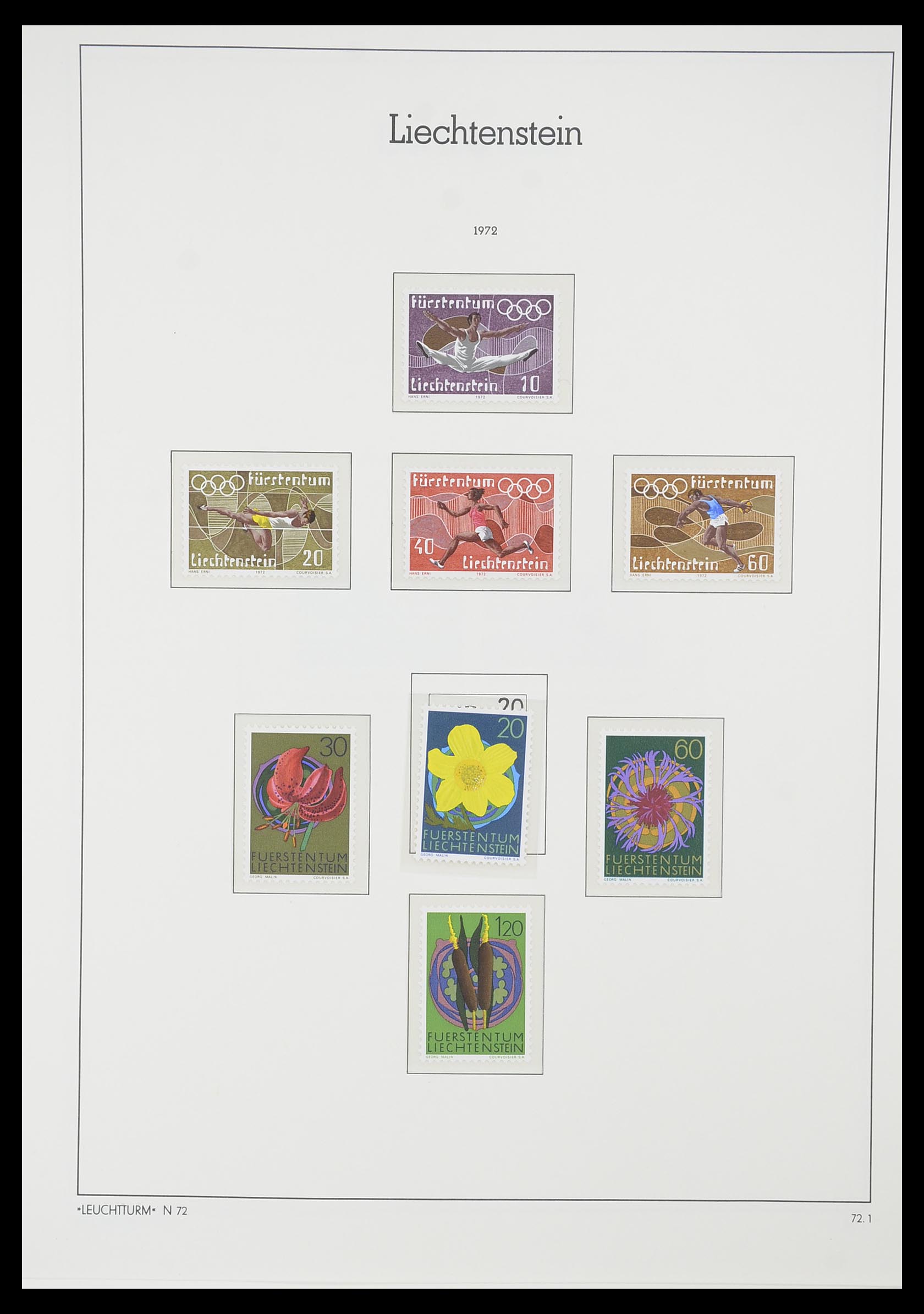 33825 059 - Stamp collection 33825 Liechtenstein 1912-1997.
