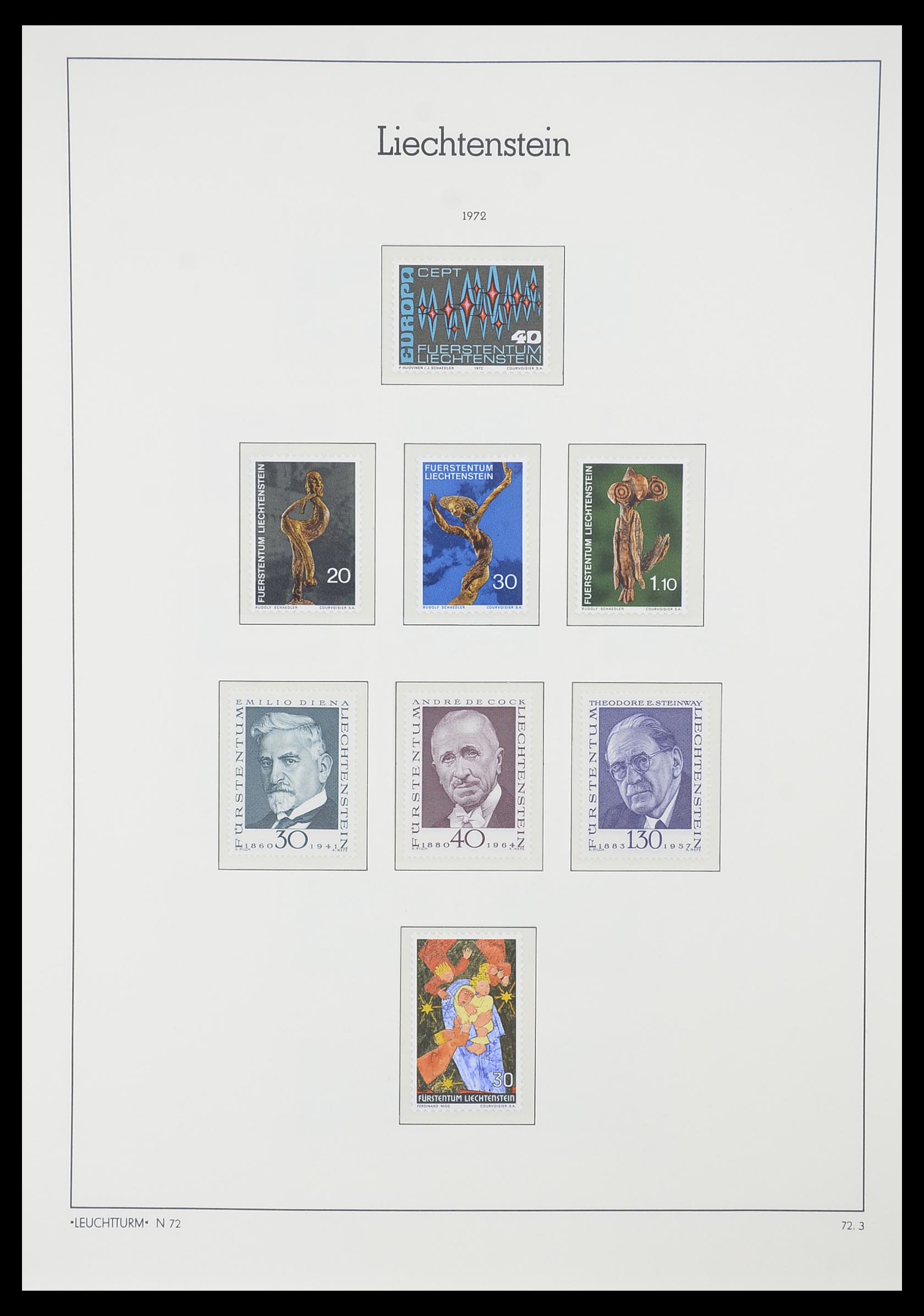 33825 061 - Stamp collection 33825 Liechtenstein 1912-1997.