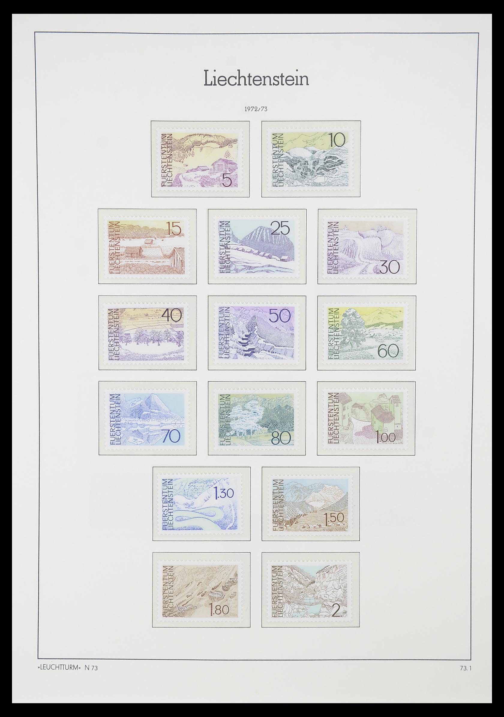 33825 062 - Stamp collection 33825 Liechtenstein 1912-1997.