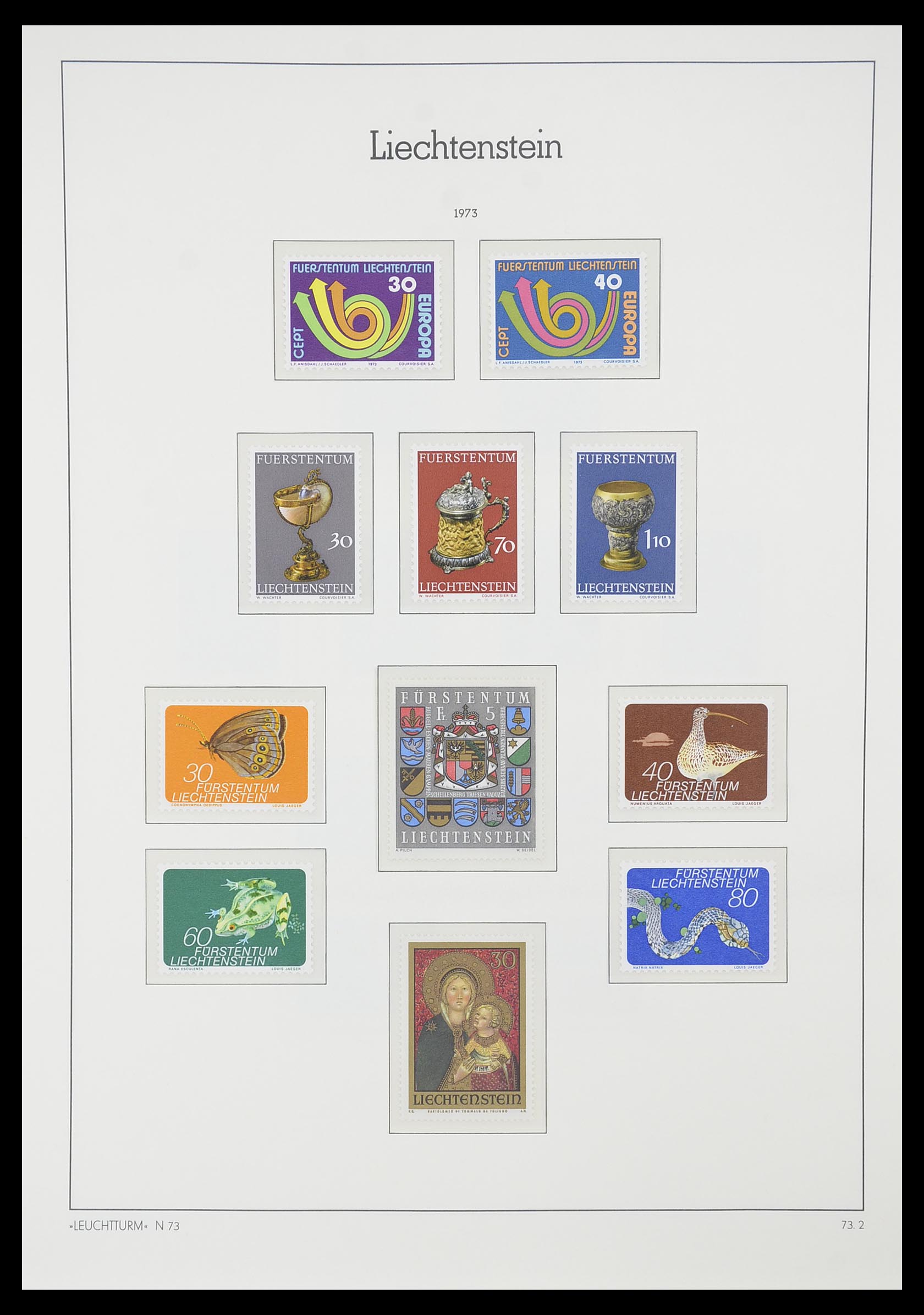 33825 063 - Stamp collection 33825 Liechtenstein 1912-1997.