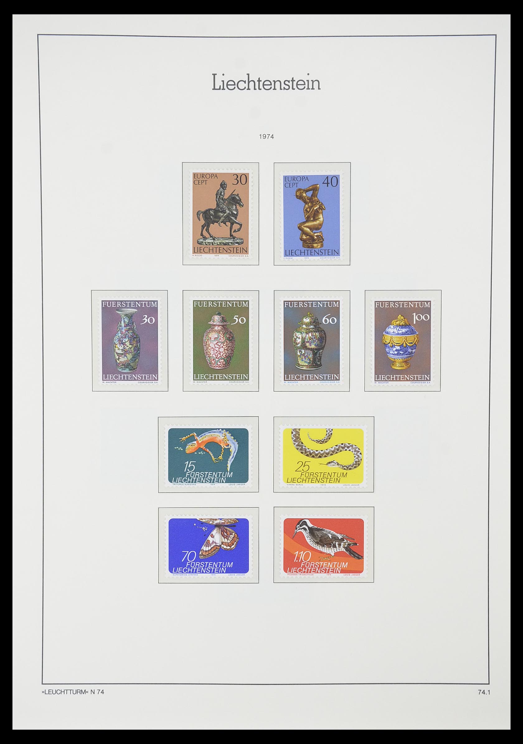 33825 064 - Stamp collection 33825 Liechtenstein 1912-1997.