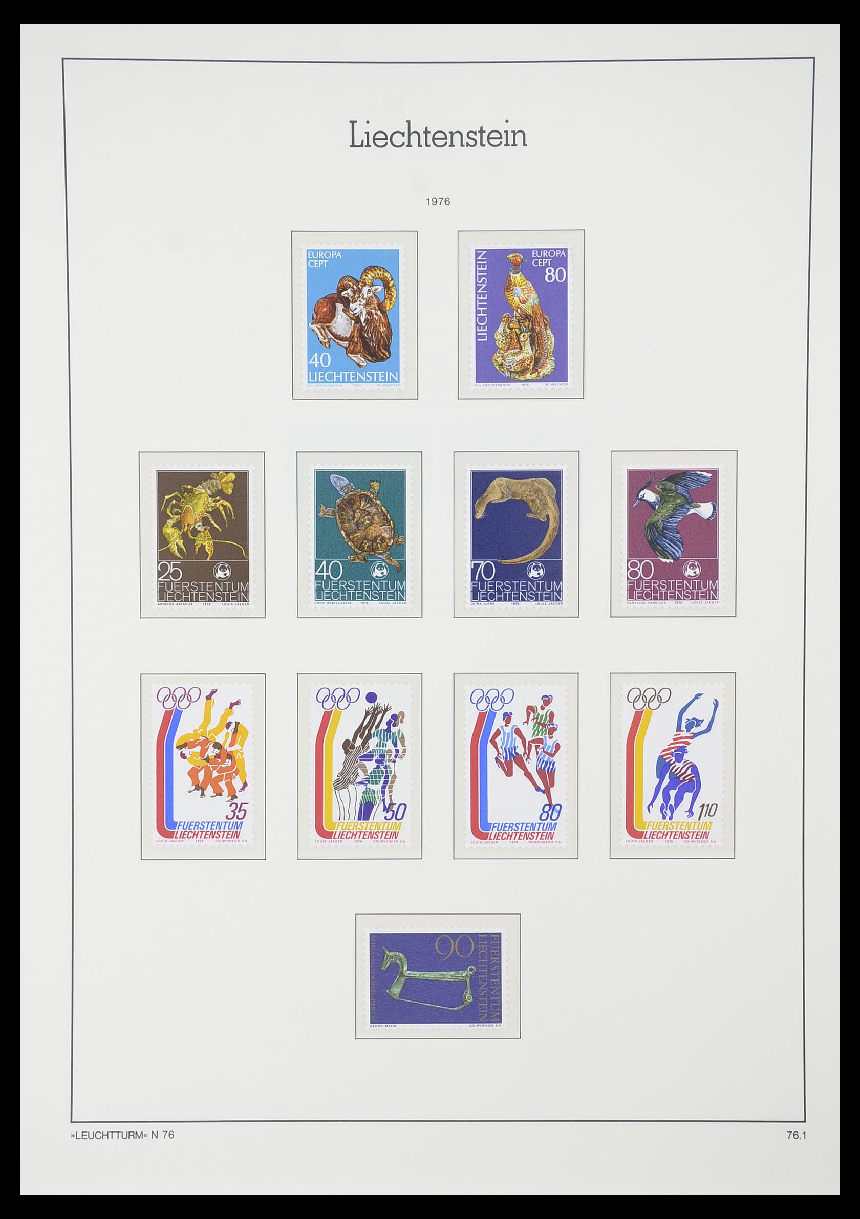 33825 068 - Stamp collection 33825 Liechtenstein 1912-1997.