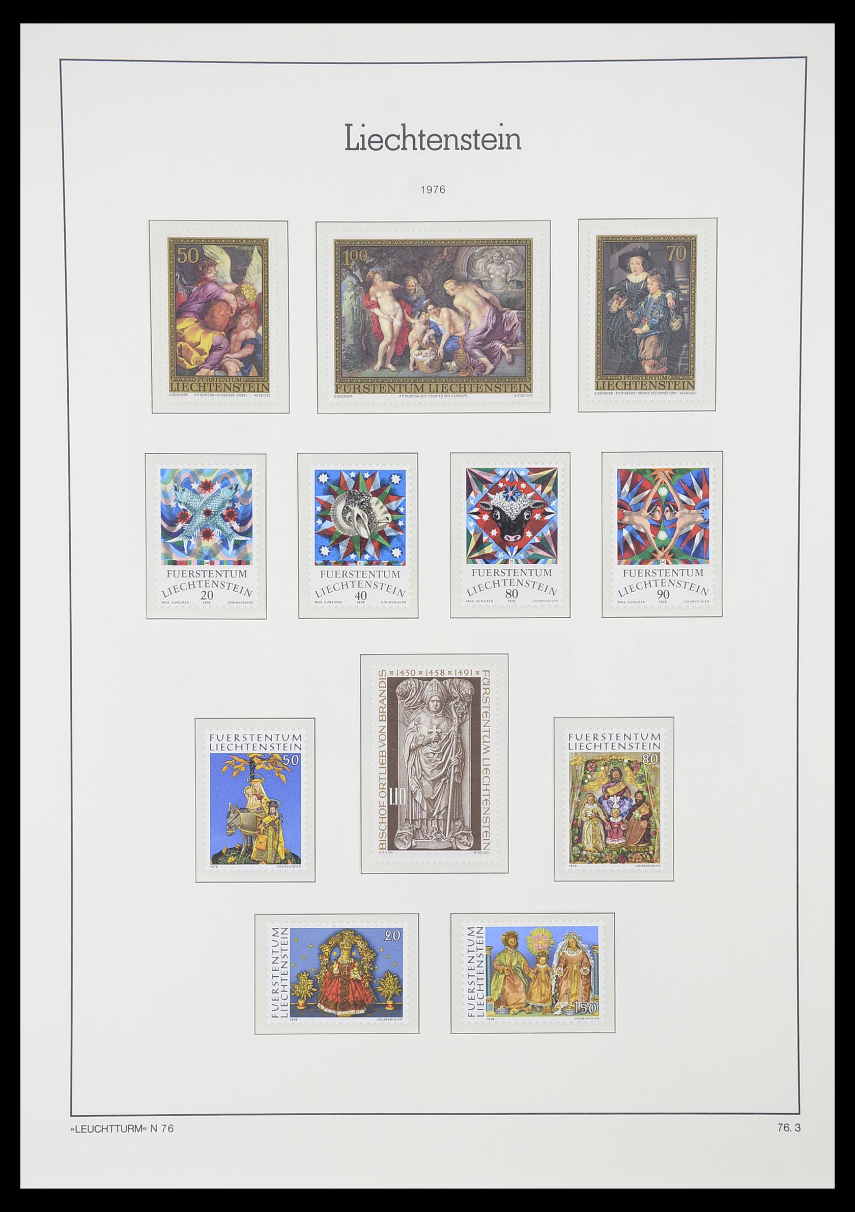 33825 070 - Stamp collection 33825 Liechtenstein 1912-1997.