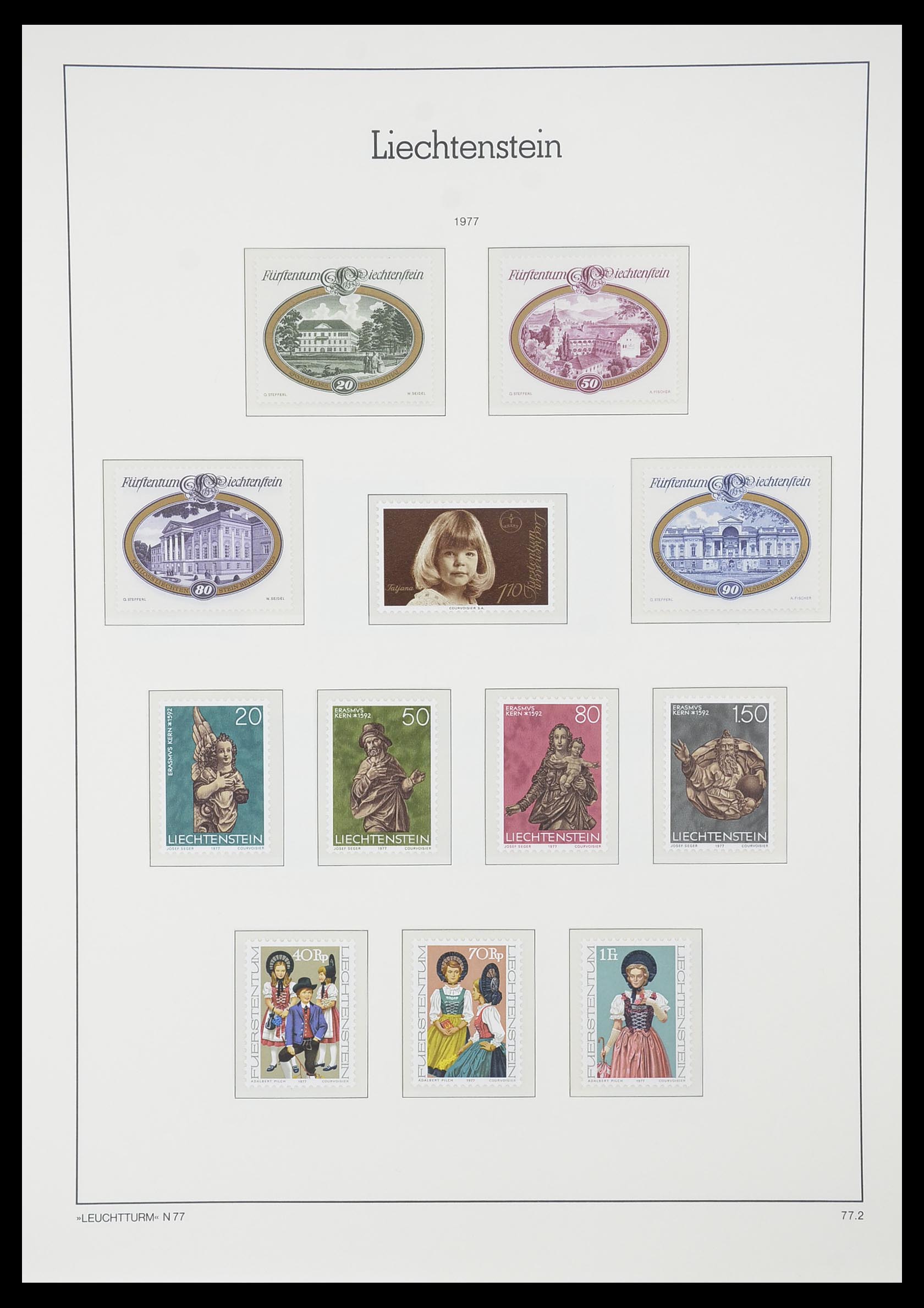 33825 072 - Stamp collection 33825 Liechtenstein 1912-1997.