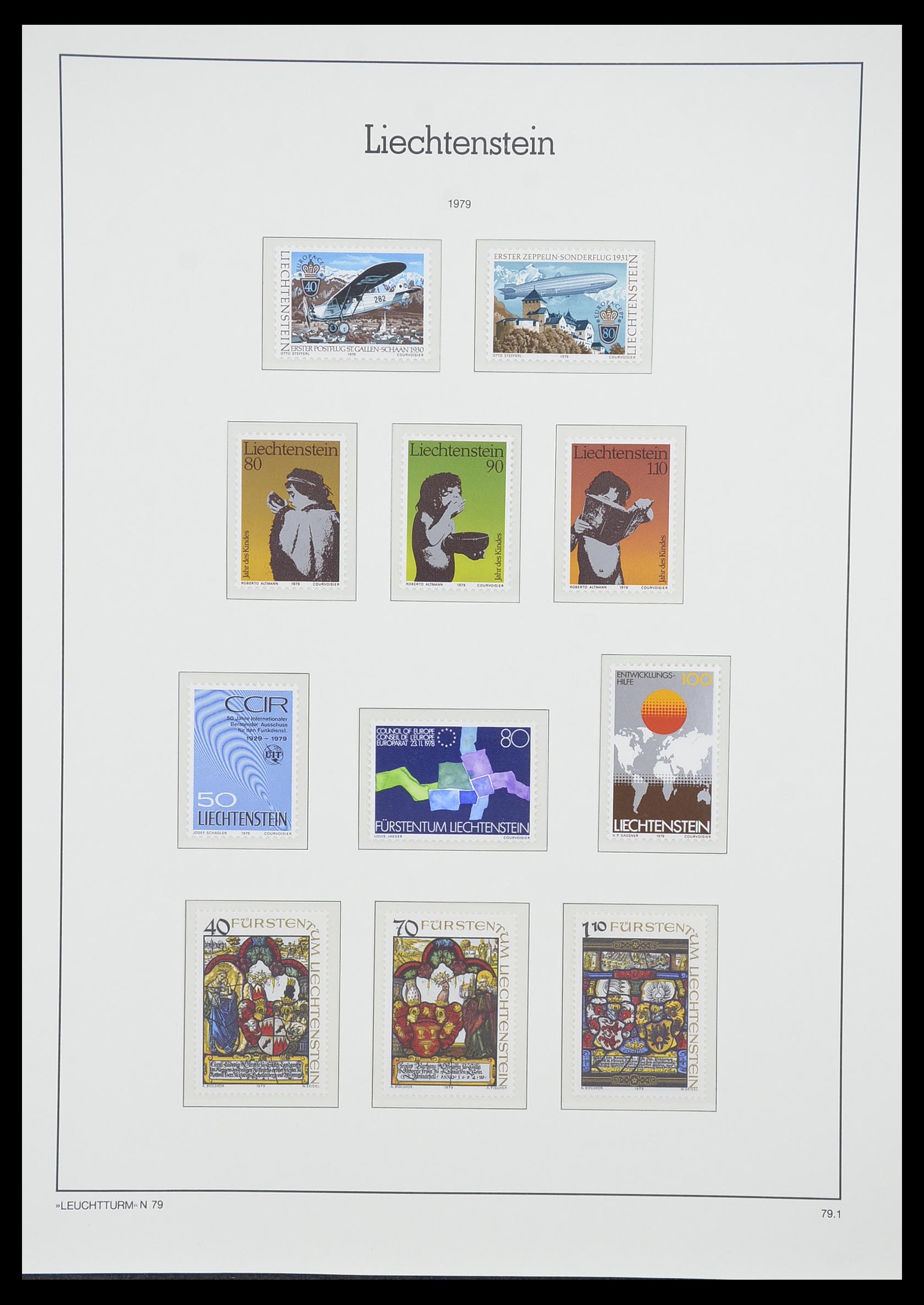 33825 076 - Stamp collection 33825 Liechtenstein 1912-1997.