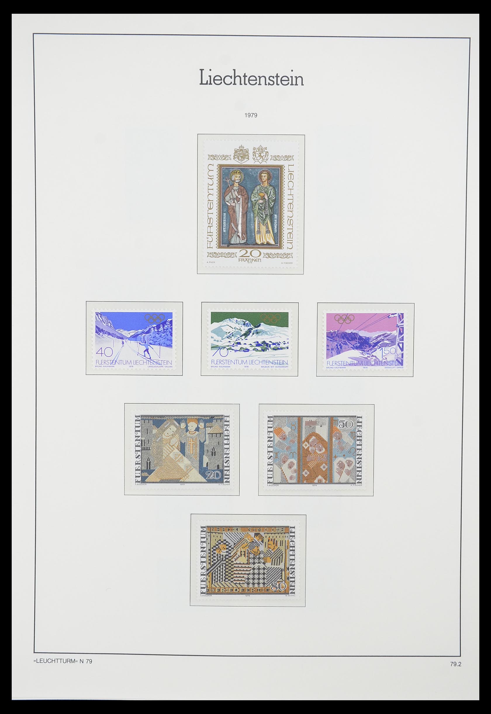 33825 077 - Stamp collection 33825 Liechtenstein 1912-1997.