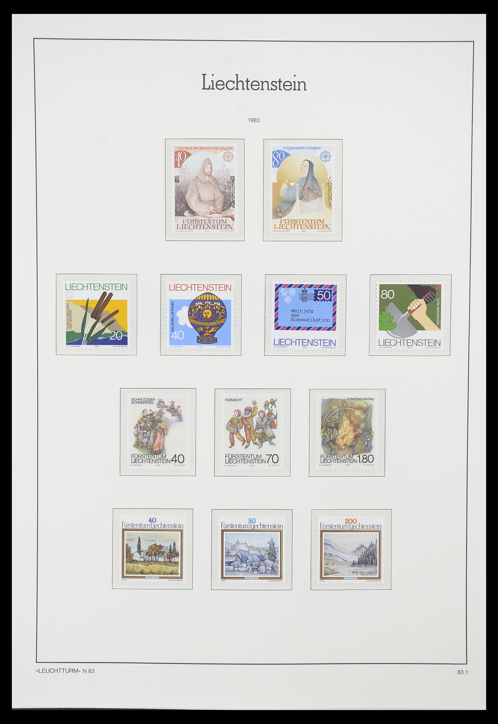 33825 085 - Stamp collection 33825 Liechtenstein 1912-1997.