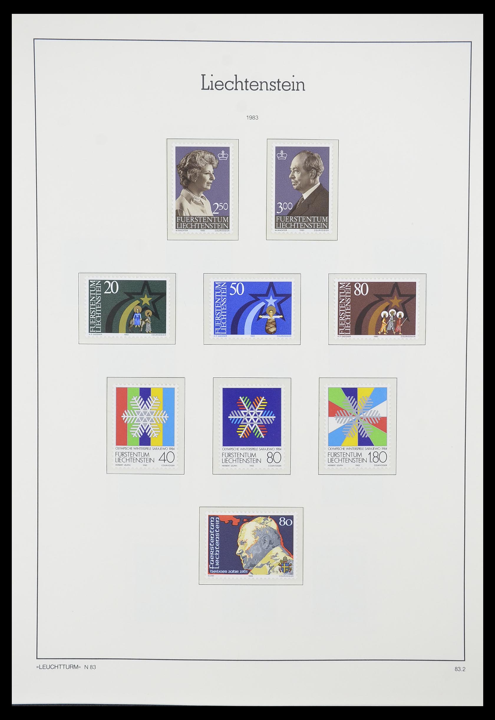 33825 086 - Stamp collection 33825 Liechtenstein 1912-1997.