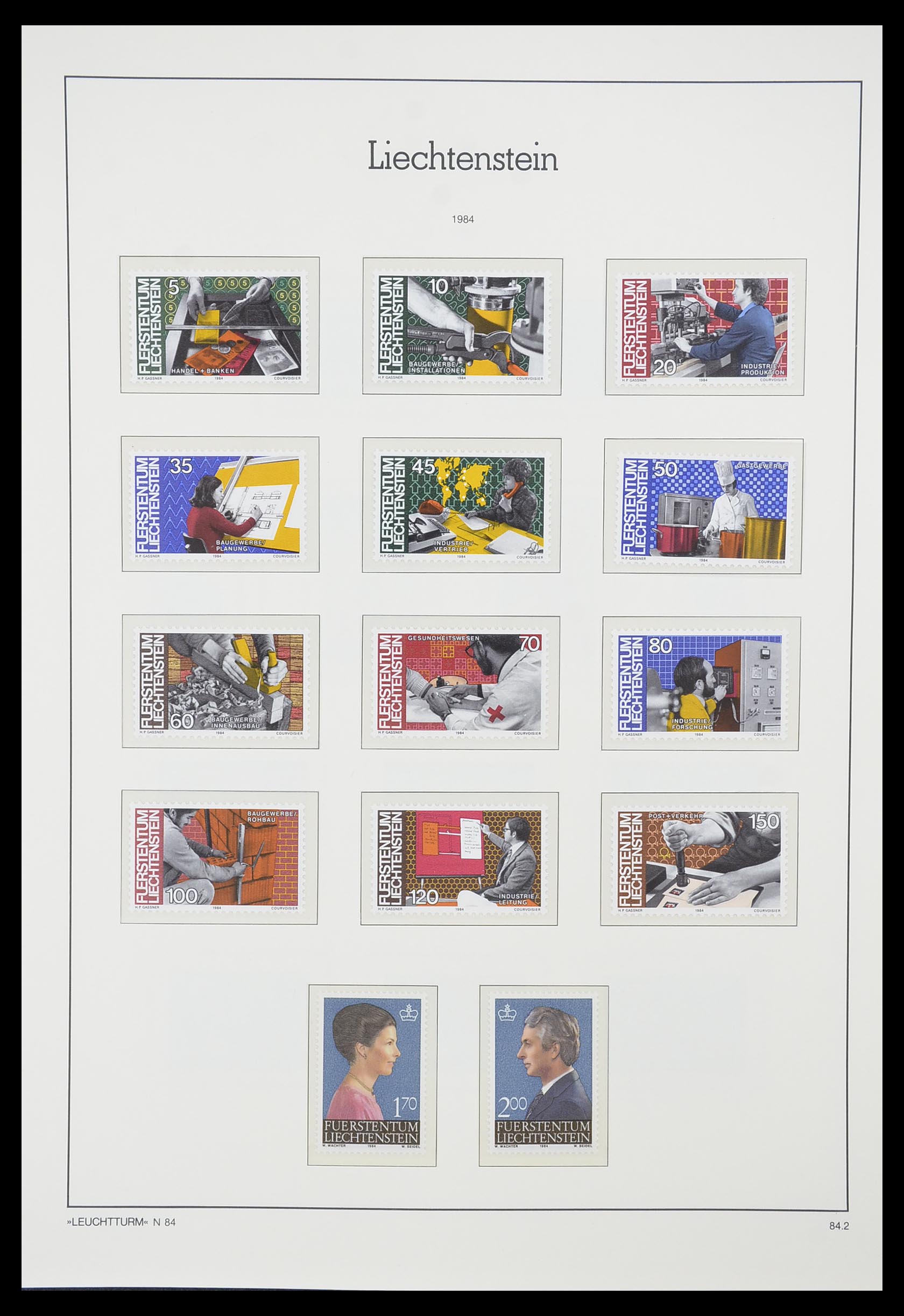 33825 088 - Stamp collection 33825 Liechtenstein 1912-1997.