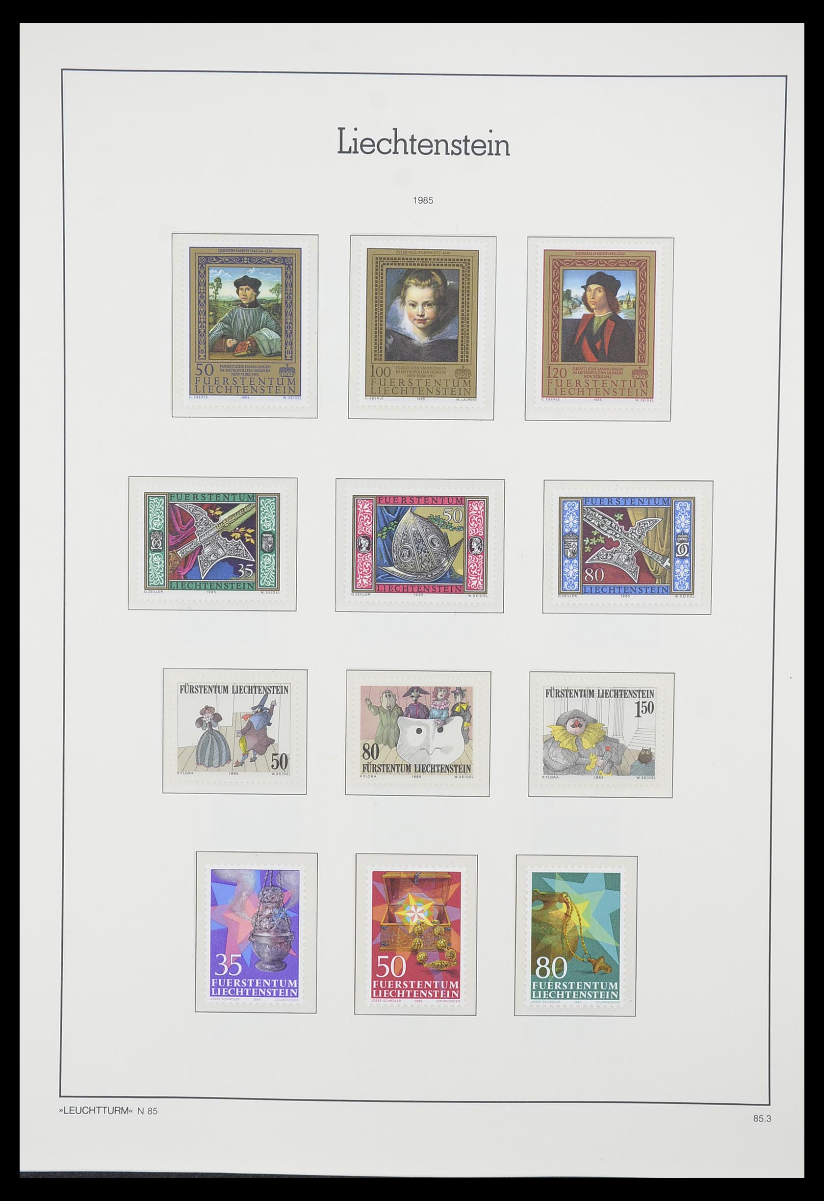 33825 091 - Stamp collection 33825 Liechtenstein 1912-1997.