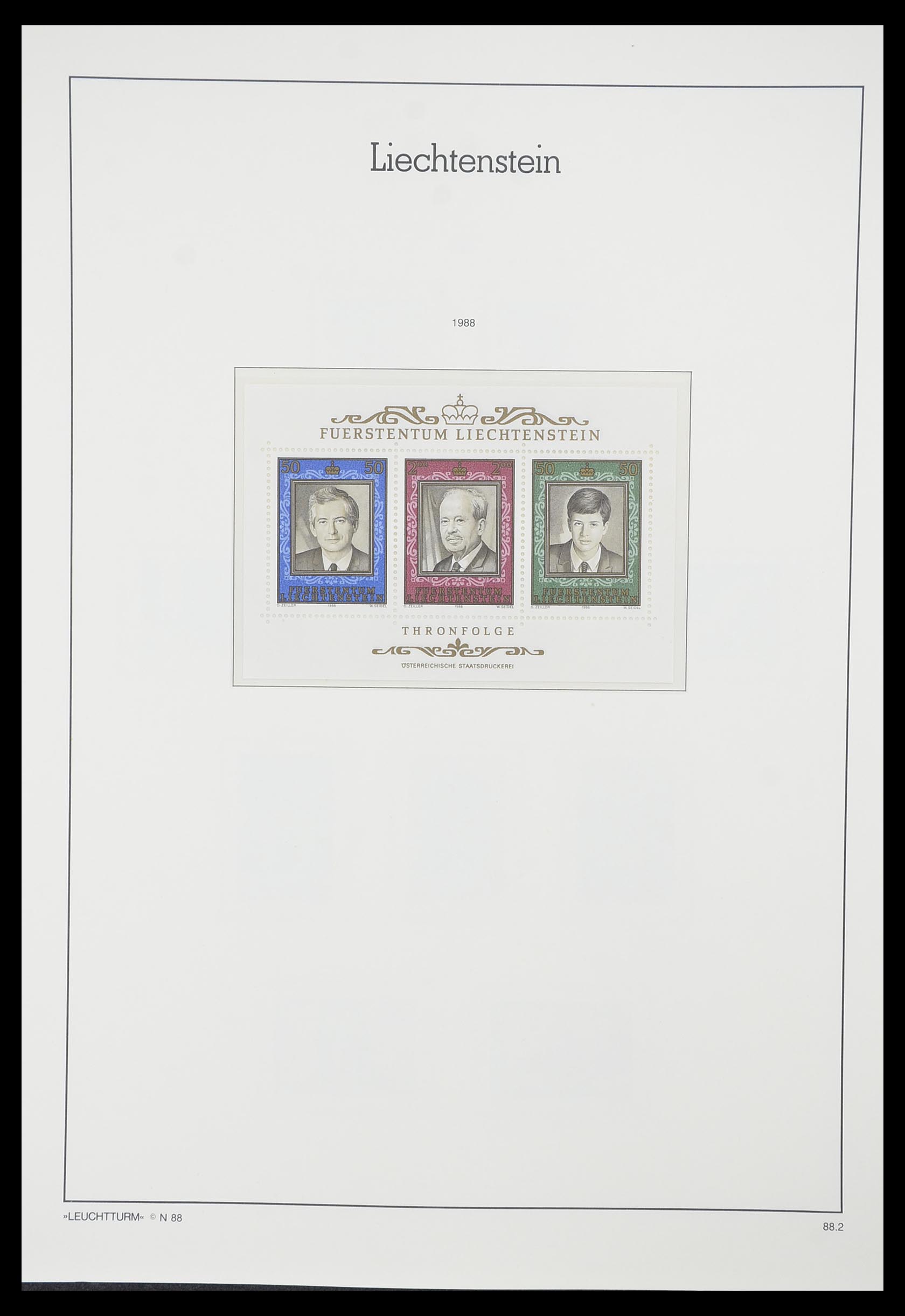 33825 096 - Stamp collection 33825 Liechtenstein 1912-1997.