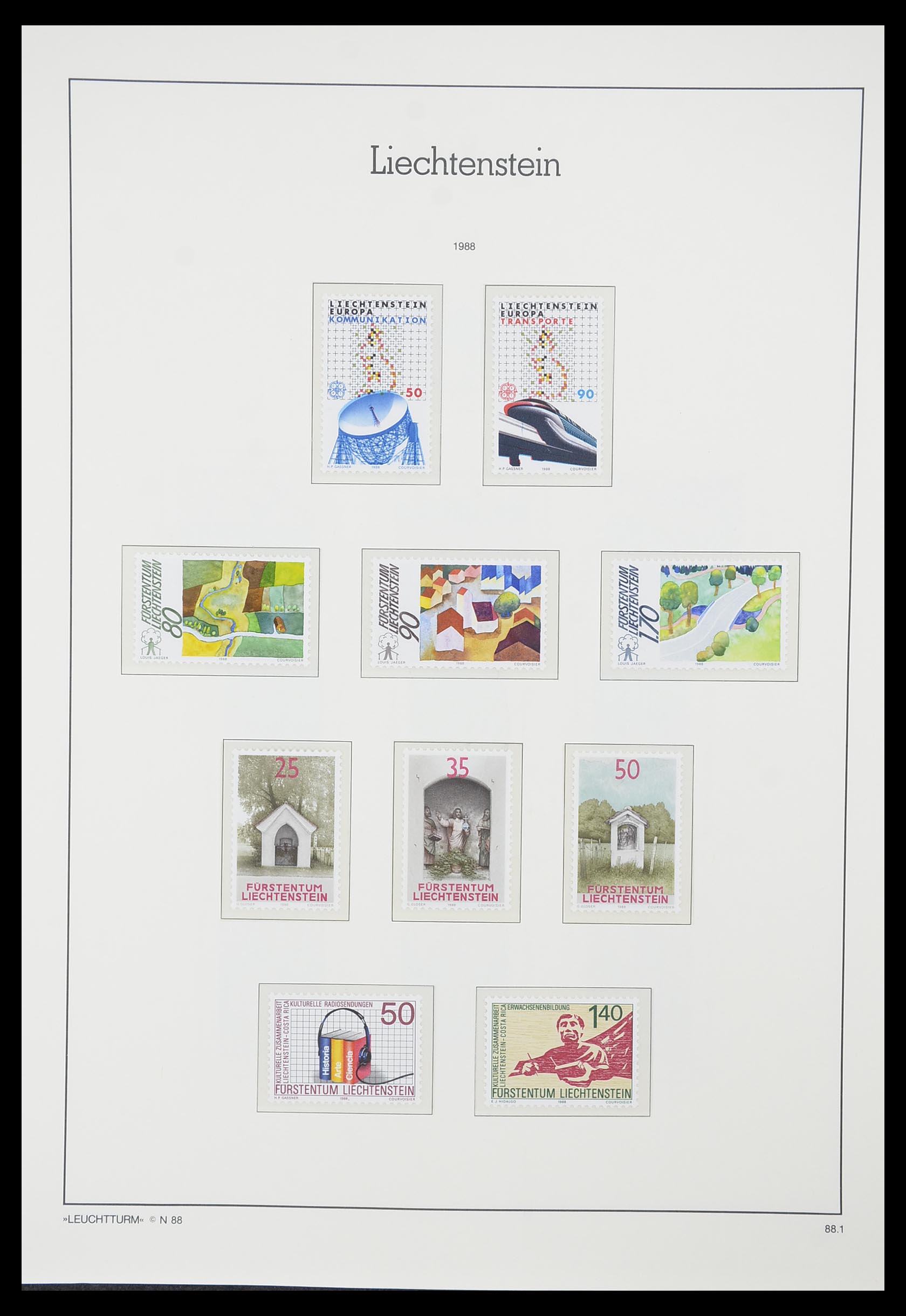 33825 097 - Stamp collection 33825 Liechtenstein 1912-1997.