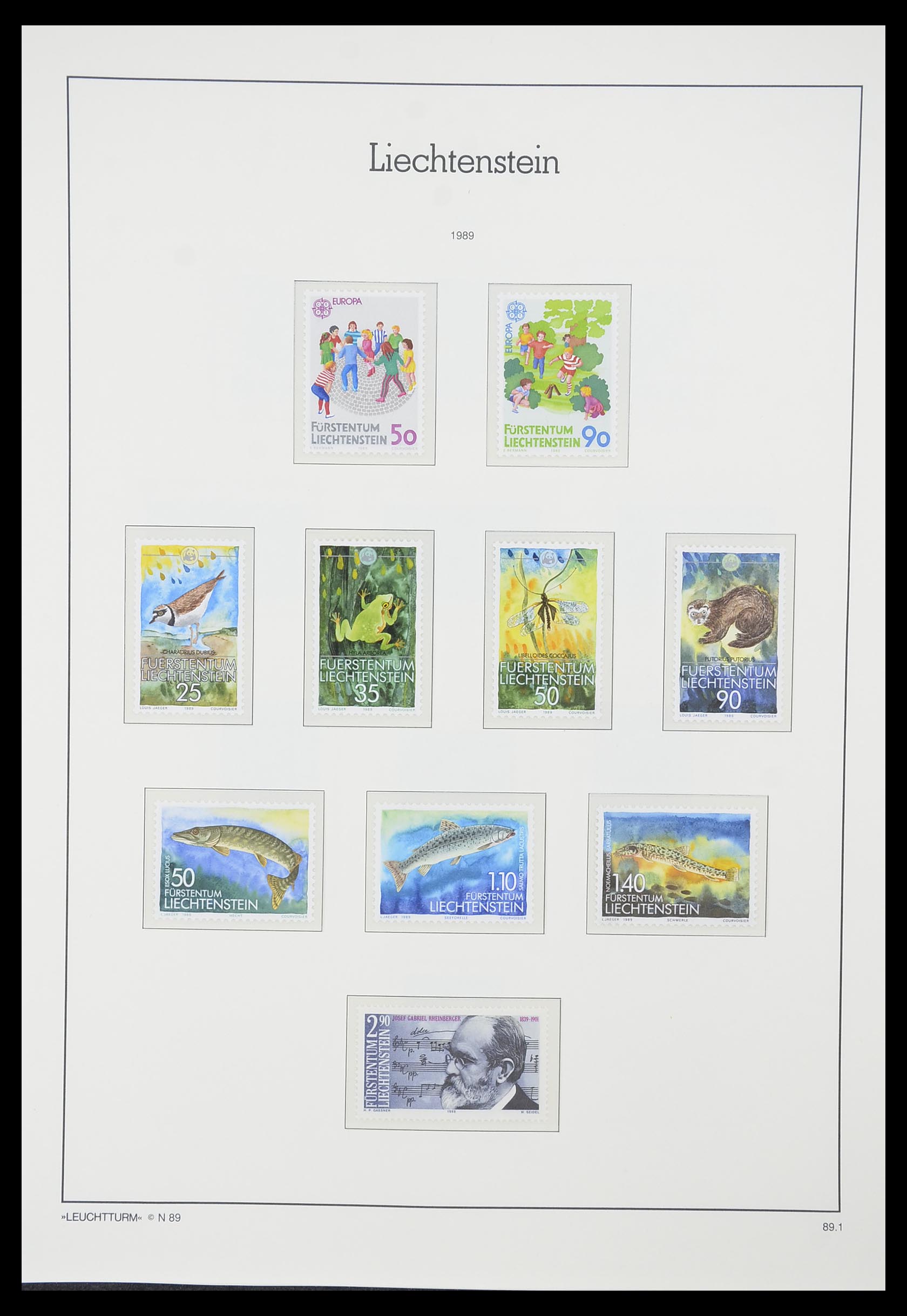 33825 099 - Stamp collection 33825 Liechtenstein 1912-1997.