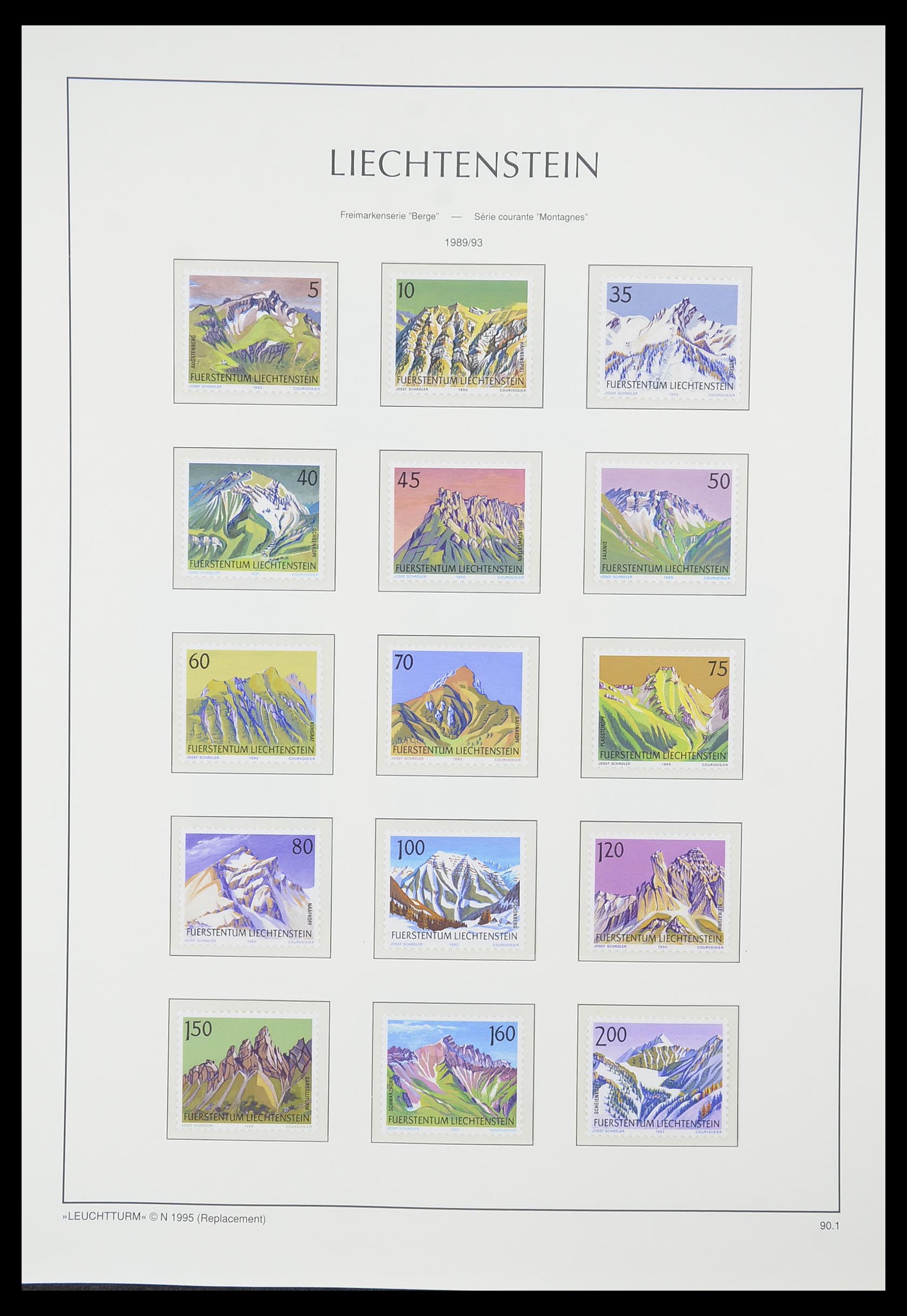 33825 101 - Stamp collection 33825 Liechtenstein 1912-1997.