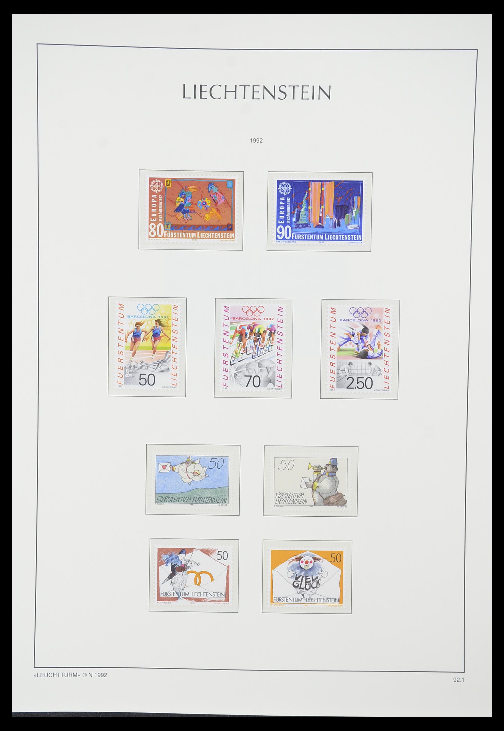 33825 106 - Stamp collection 33825 Liechtenstein 1912-1997.