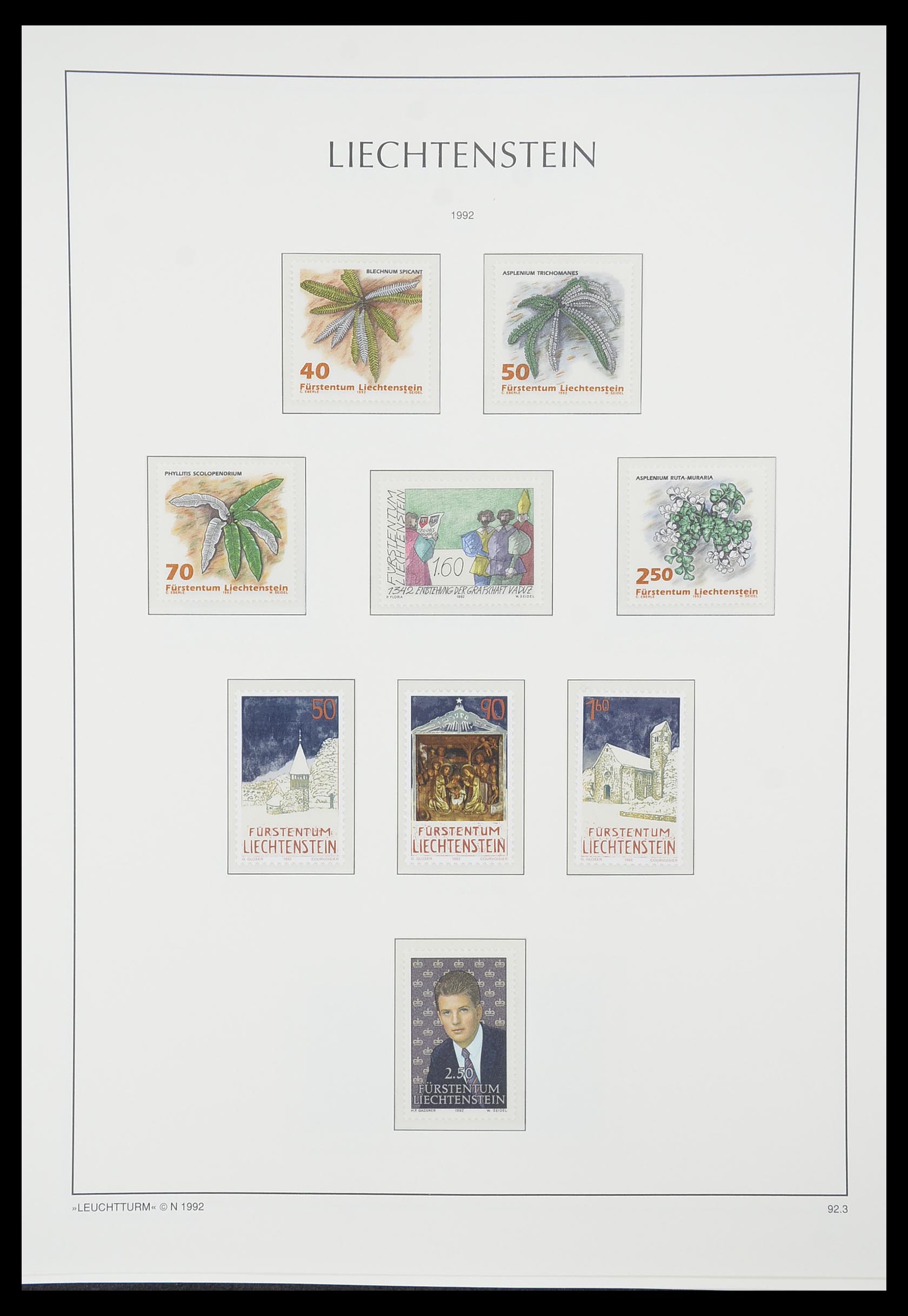 33825 108 - Stamp collection 33825 Liechtenstein 1912-1997.