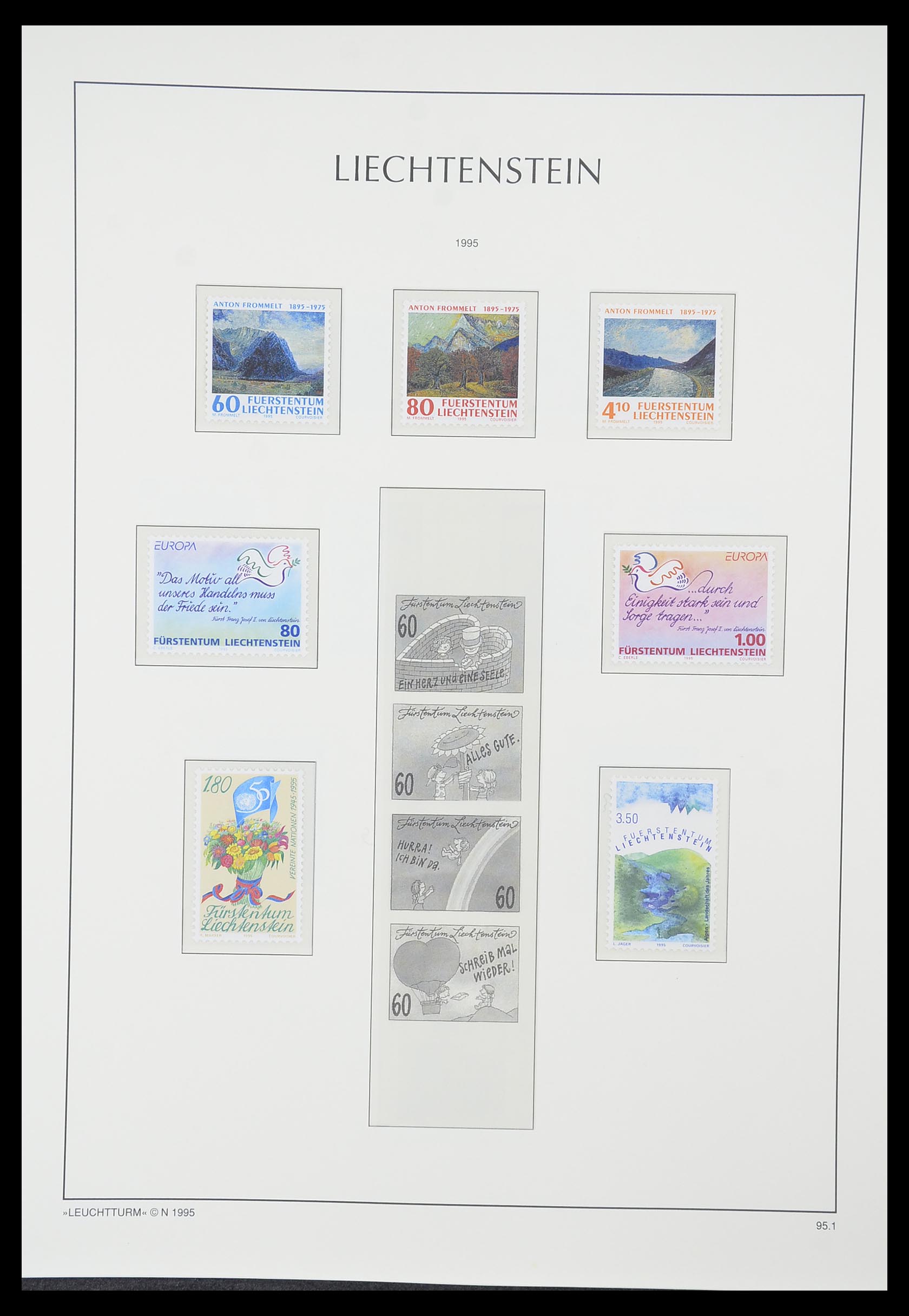 33825 114 - Stamp collection 33825 Liechtenstein 1912-1997.