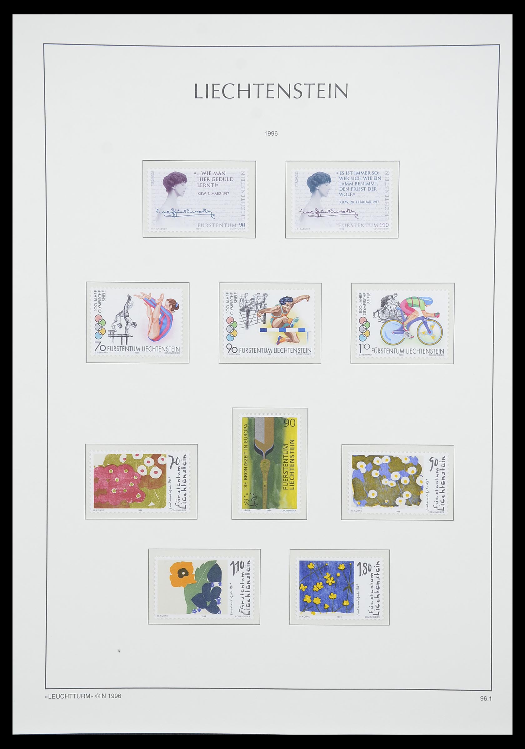 33825 116 - Stamp collection 33825 Liechtenstein 1912-1997.