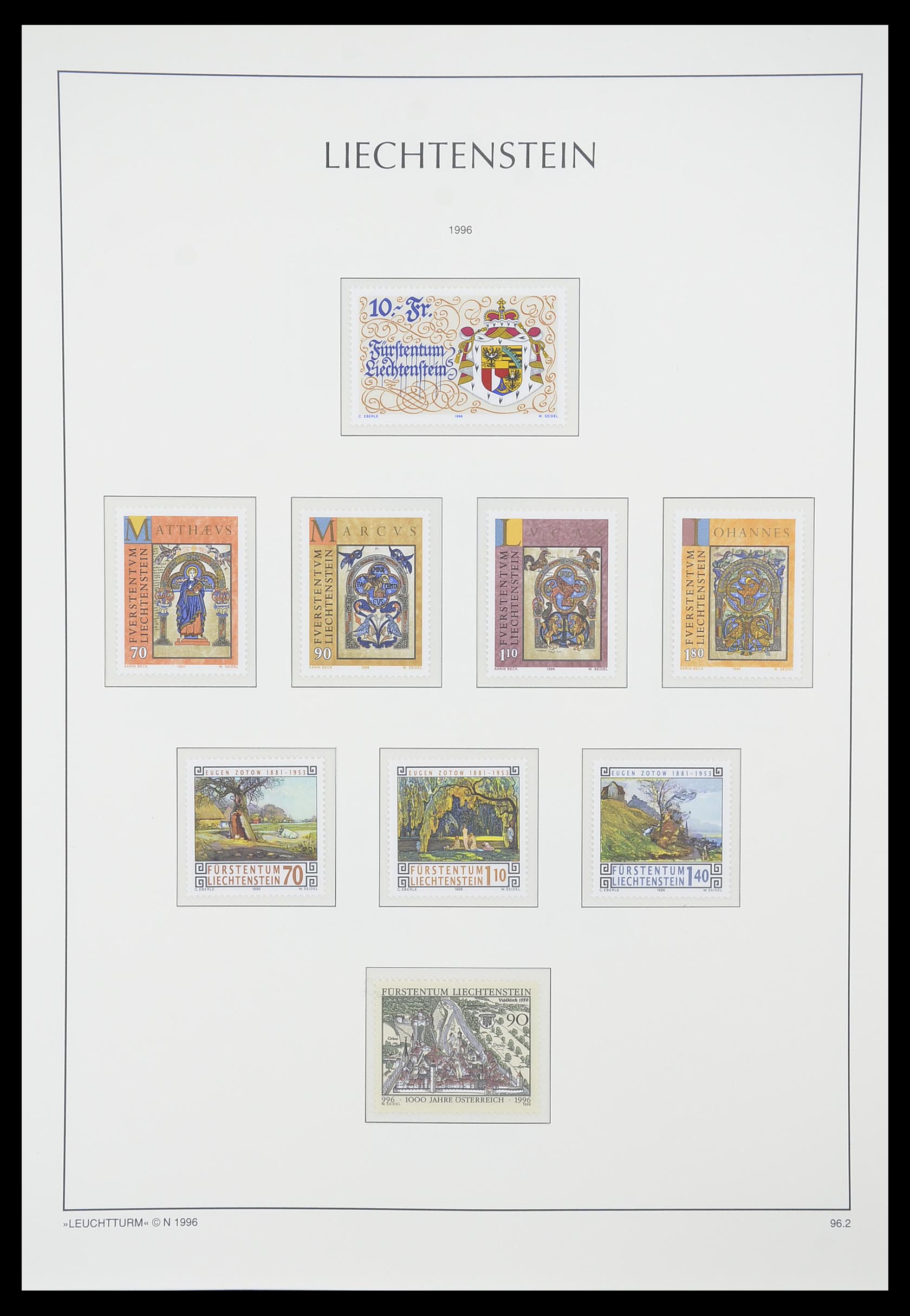 33825 117 - Postzegelverzameling 33825 Liechtenstein 1912-1997.