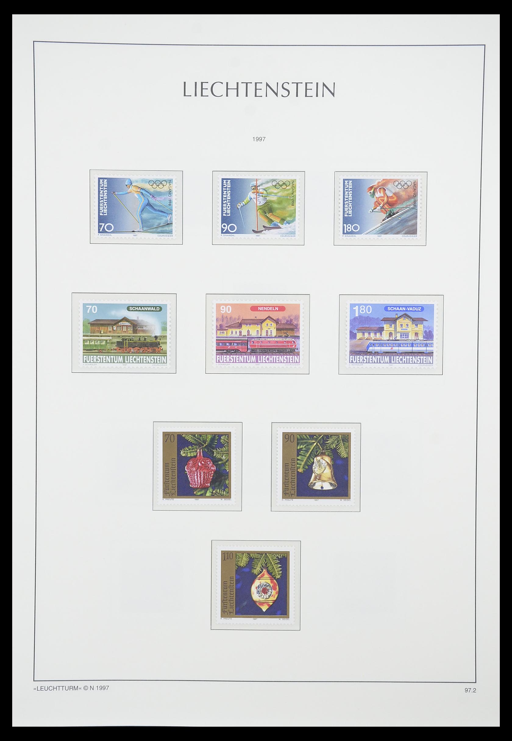 33825 119 - Stamp collection 33825 Liechtenstein 1912-1997.