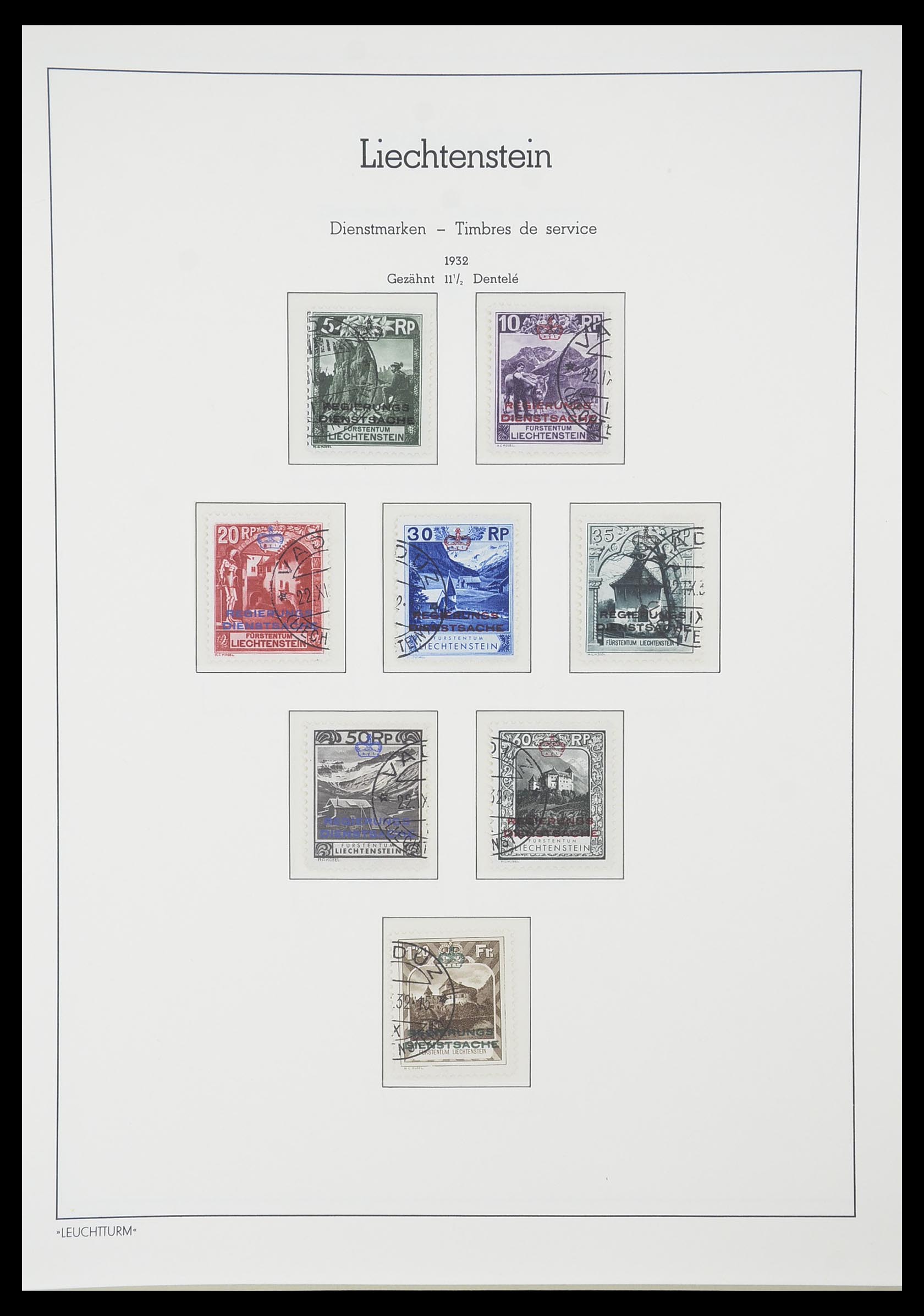 33825 121 - Stamp collection 33825 Liechtenstein 1912-1997.