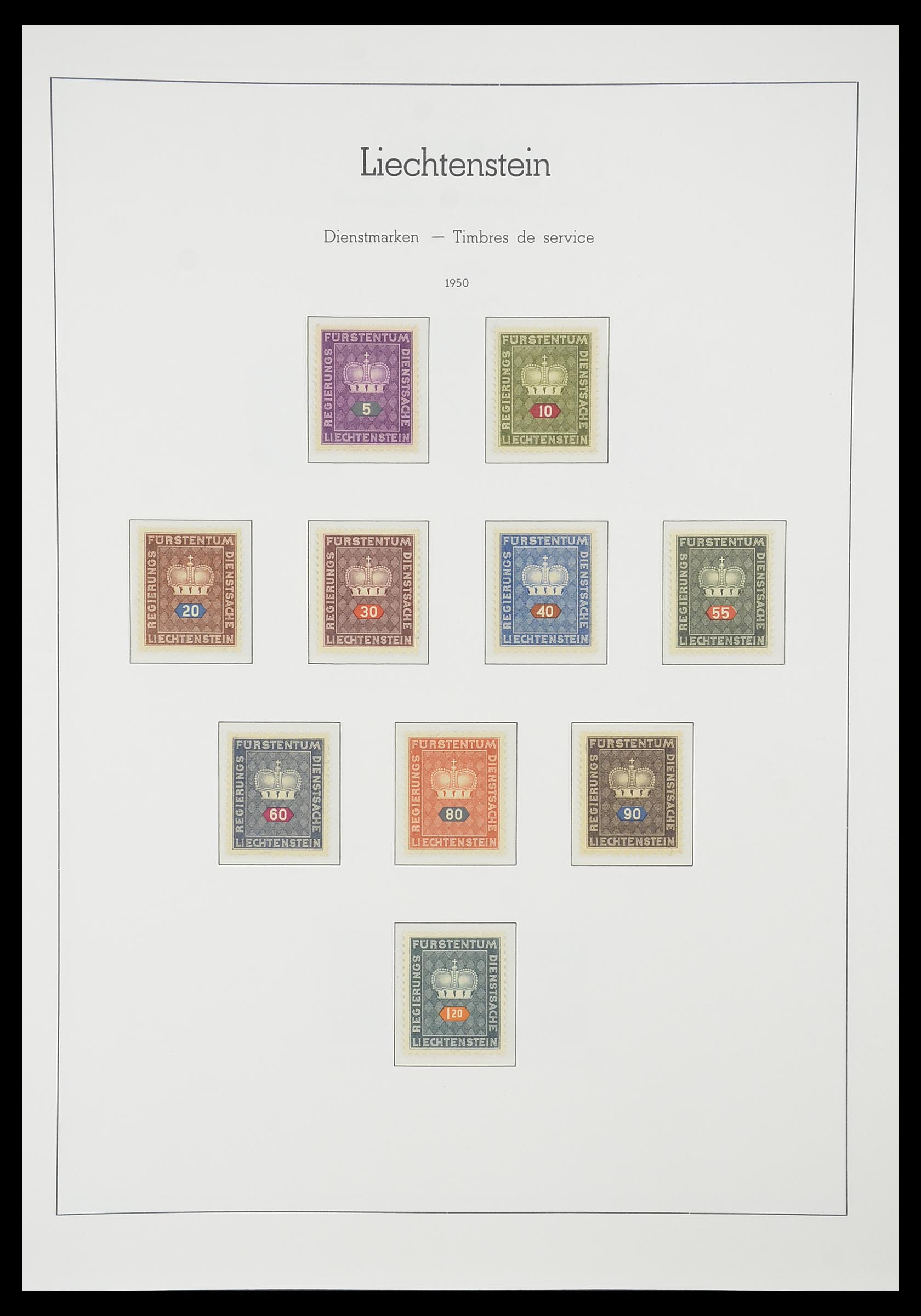 33825 123 - Stamp collection 33825 Liechtenstein 1912-1997.