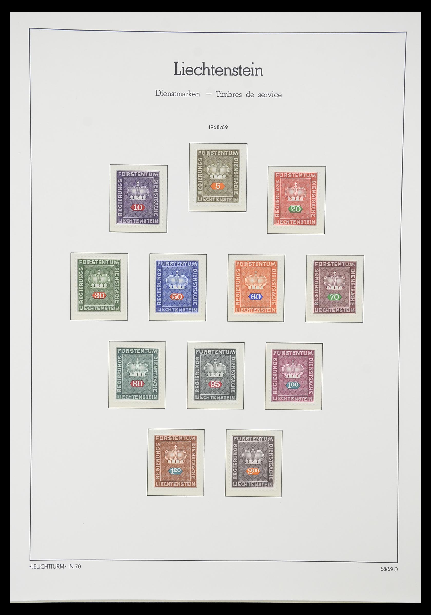 33825 124 - Postzegelverzameling 33825 Liechtenstein 1912-1997.
