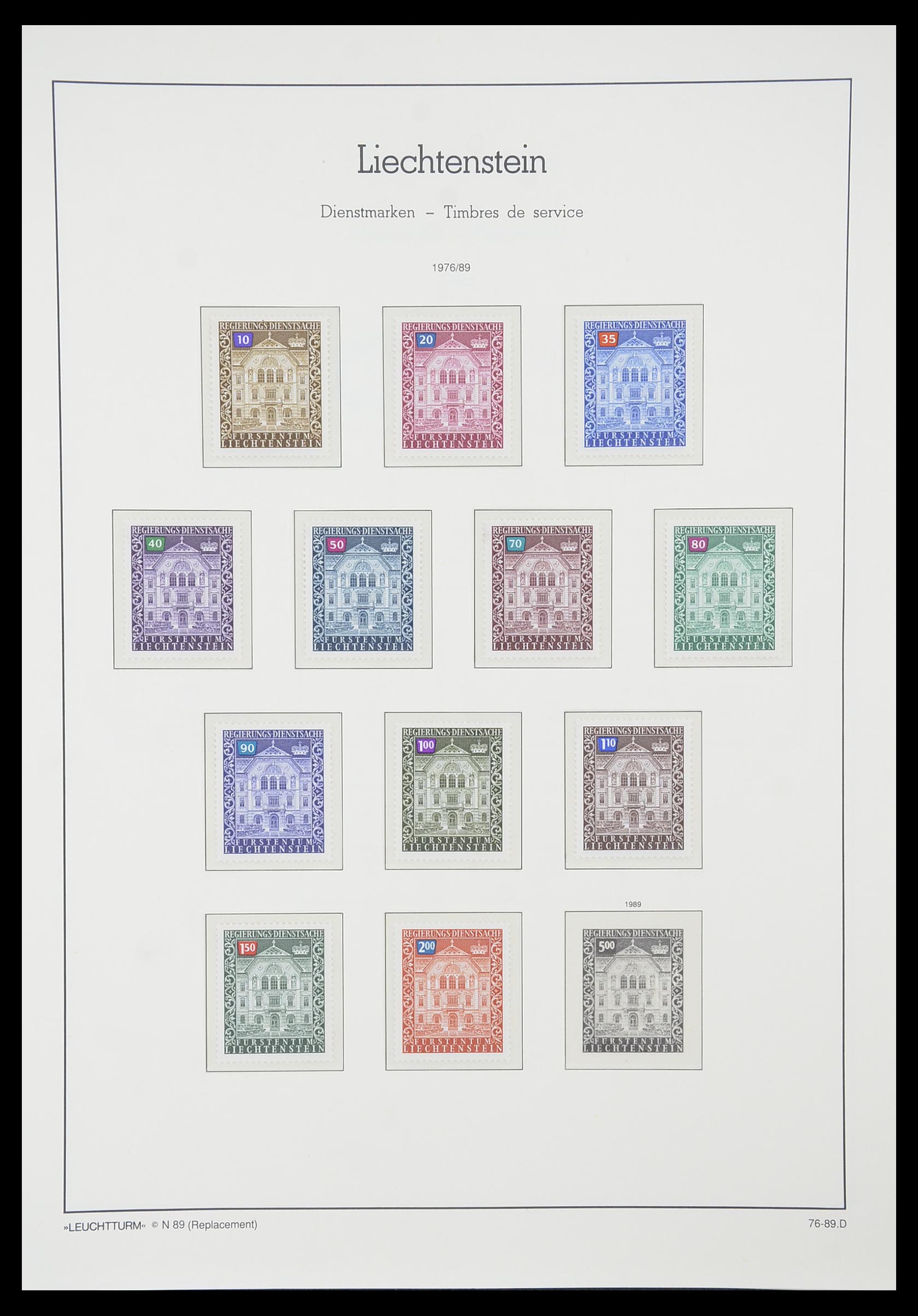 33825 125 - Stamp collection 33825 Liechtenstein 1912-1997.