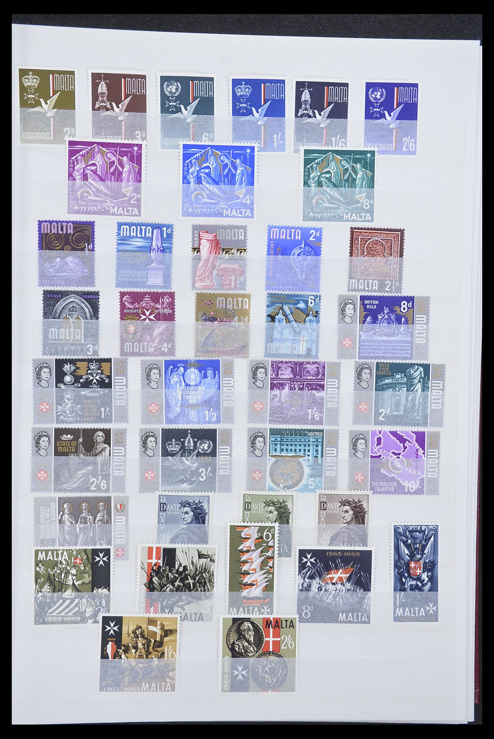 33827 001 - Postzegelverzameling 33827 Malta 1964-2015.