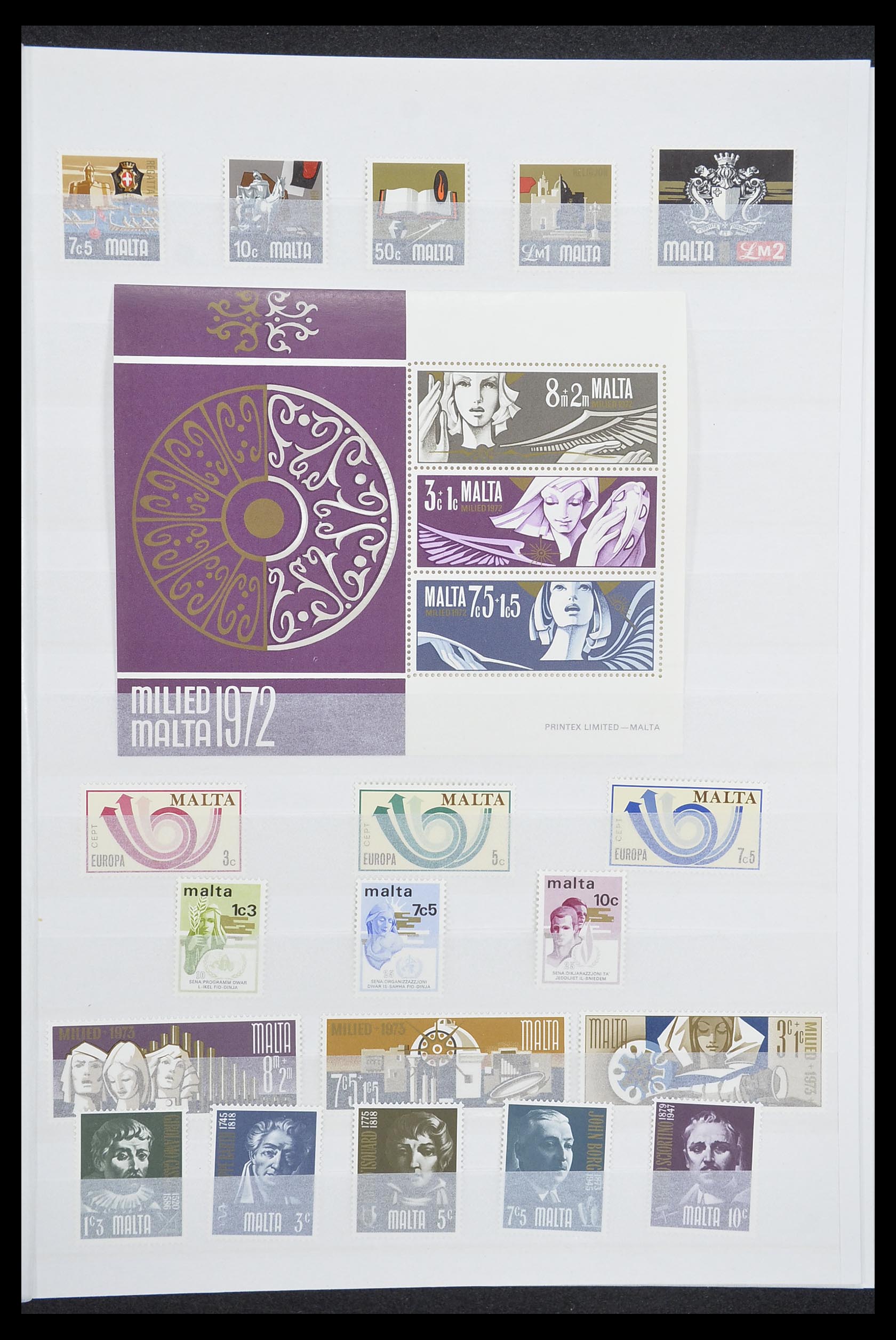 33827 007 - Postzegelverzameling 33827 Malta 1964-2015.