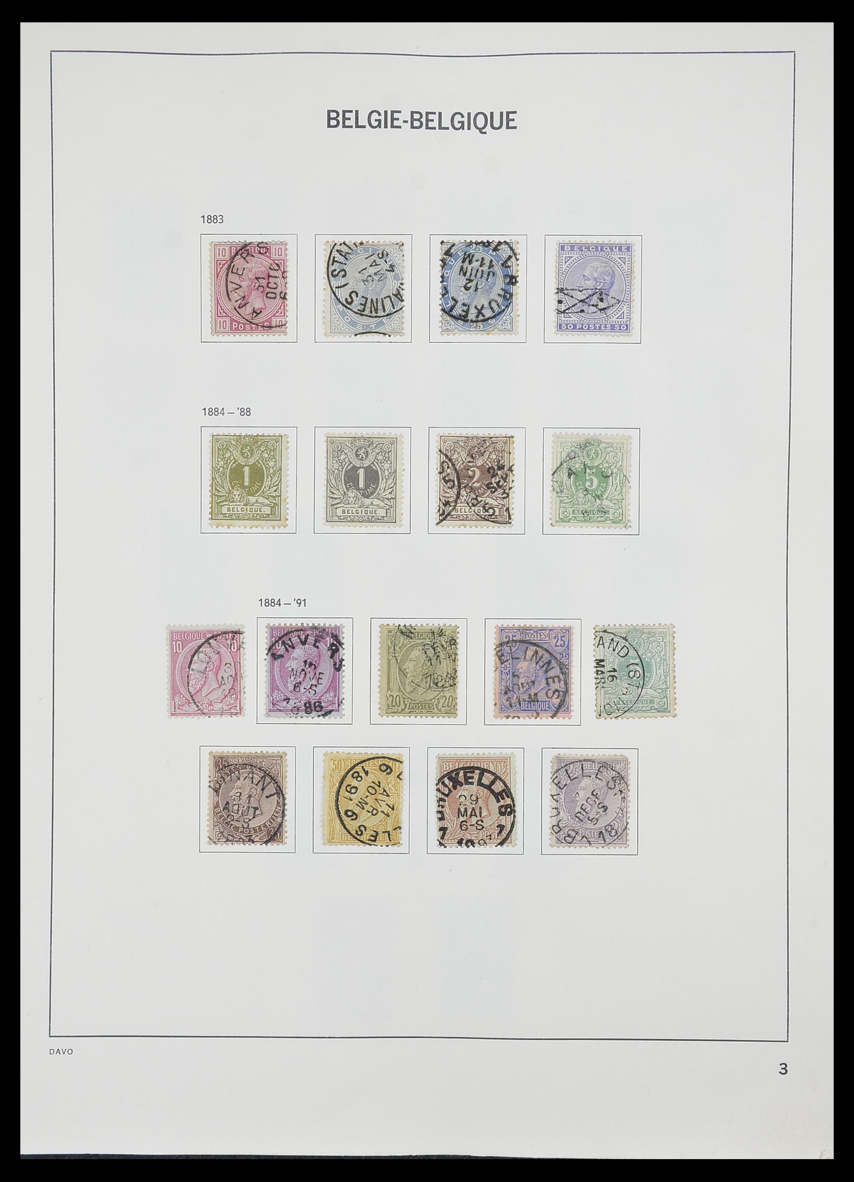 33828 002 - Stamp collection 33828 Belgium 1849-1975.