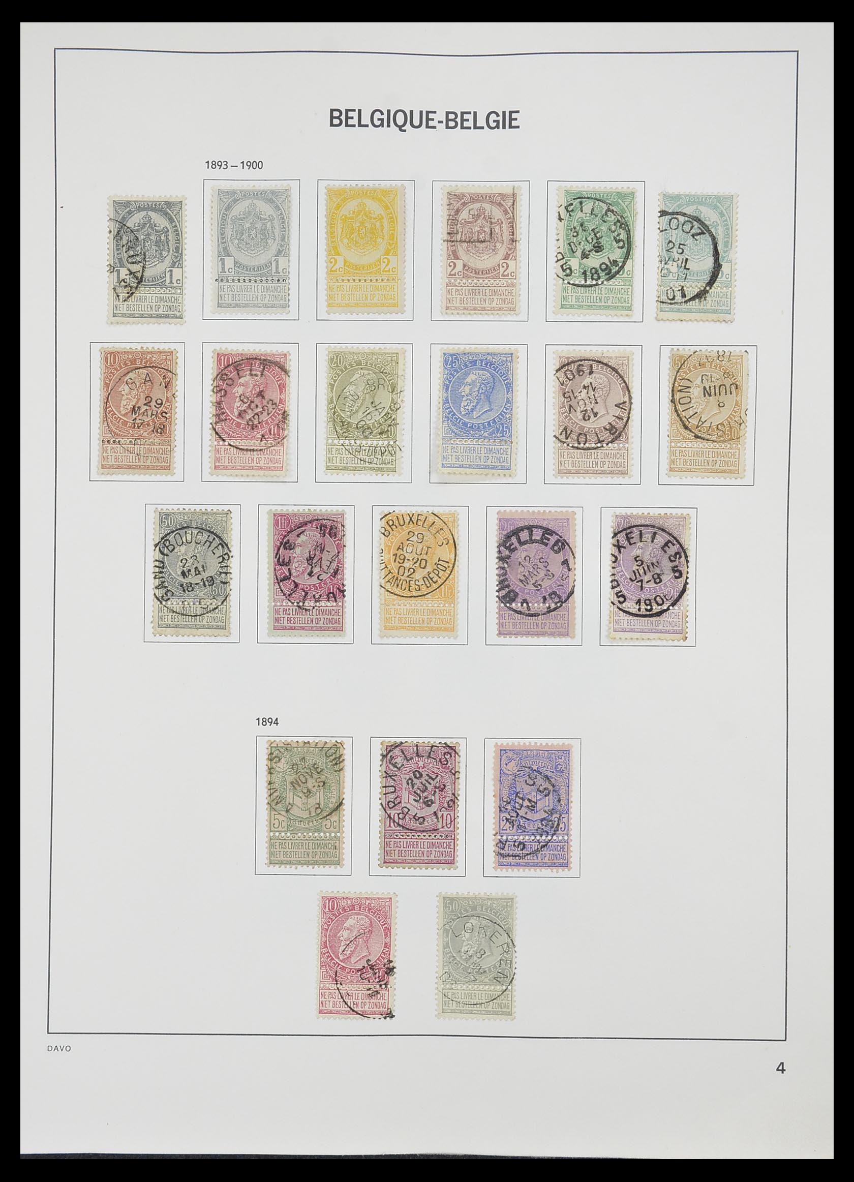 33828 003 - Postzegelverzameling 33828 België 1849-1975.