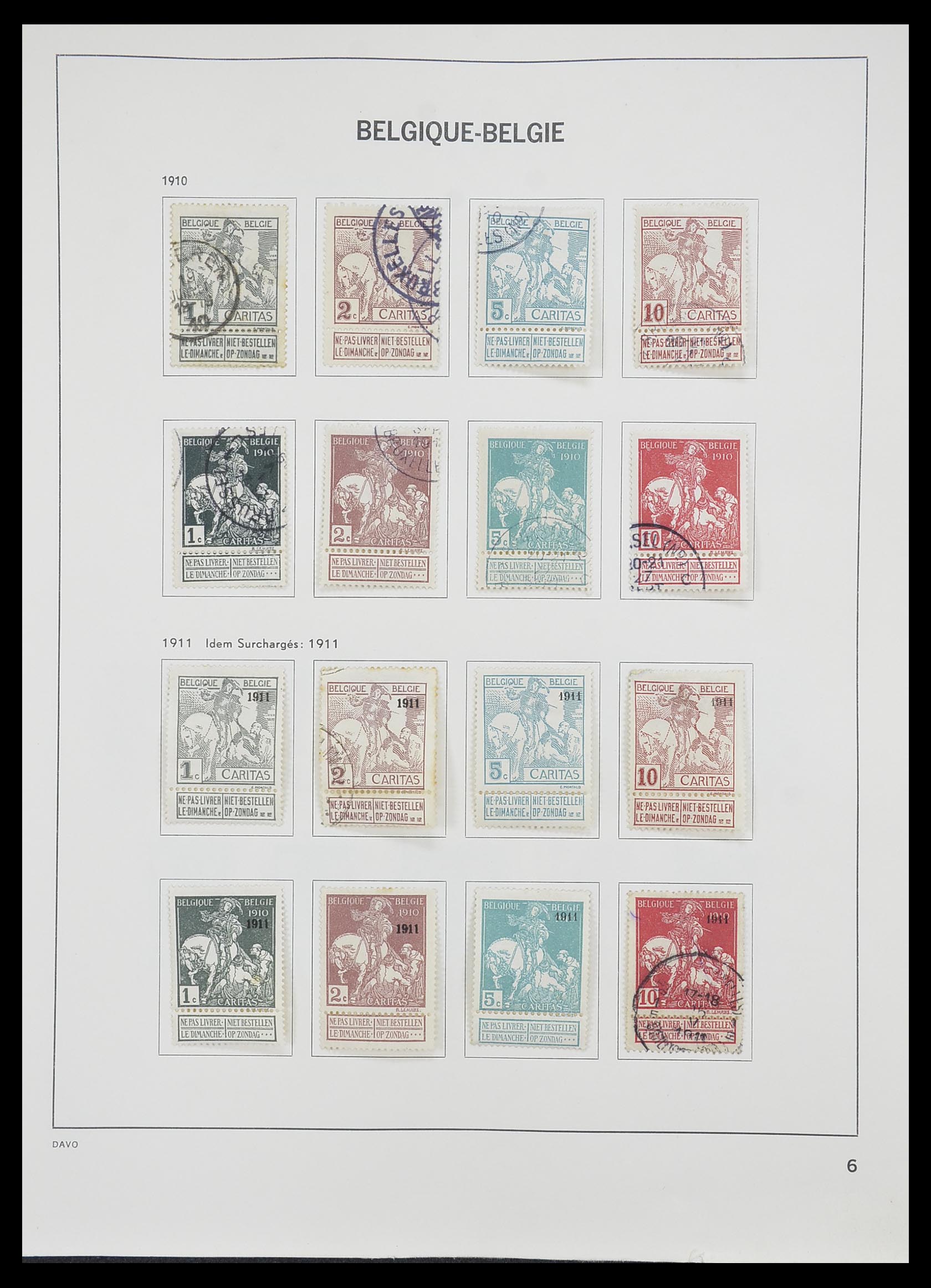 33828 005 - Stamp collection 33828 Belgium 1849-1975.