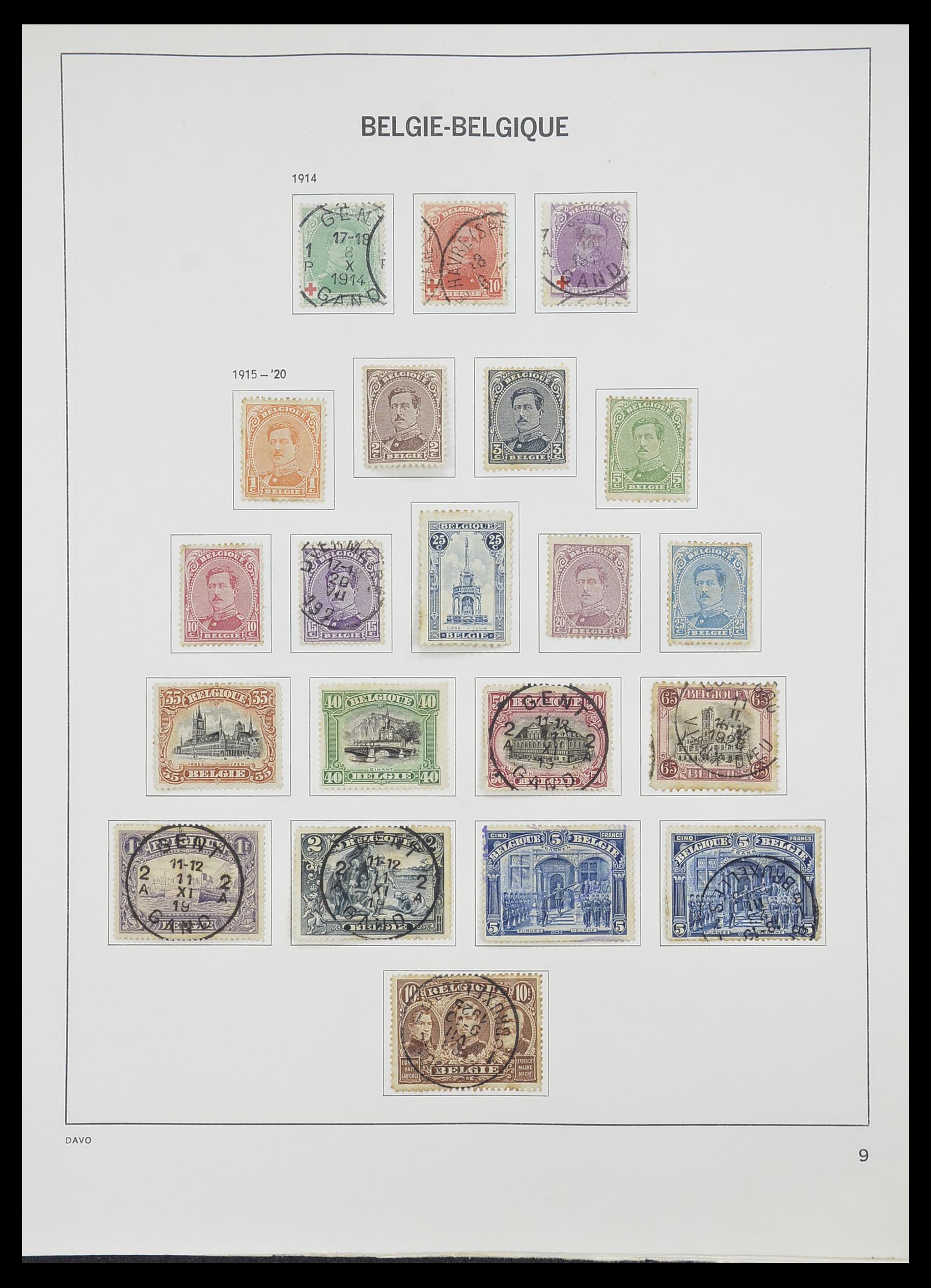33828 008 - Stamp collection 33828 Belgium 1849-1975.