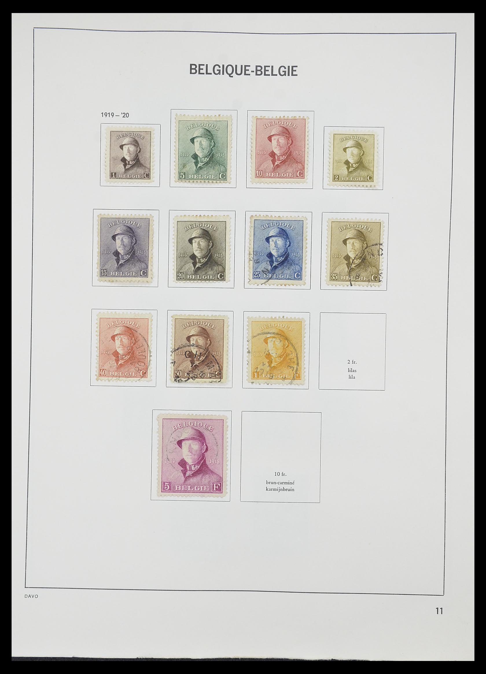 33828 010 - Stamp collection 33828 Belgium 1849-1975.