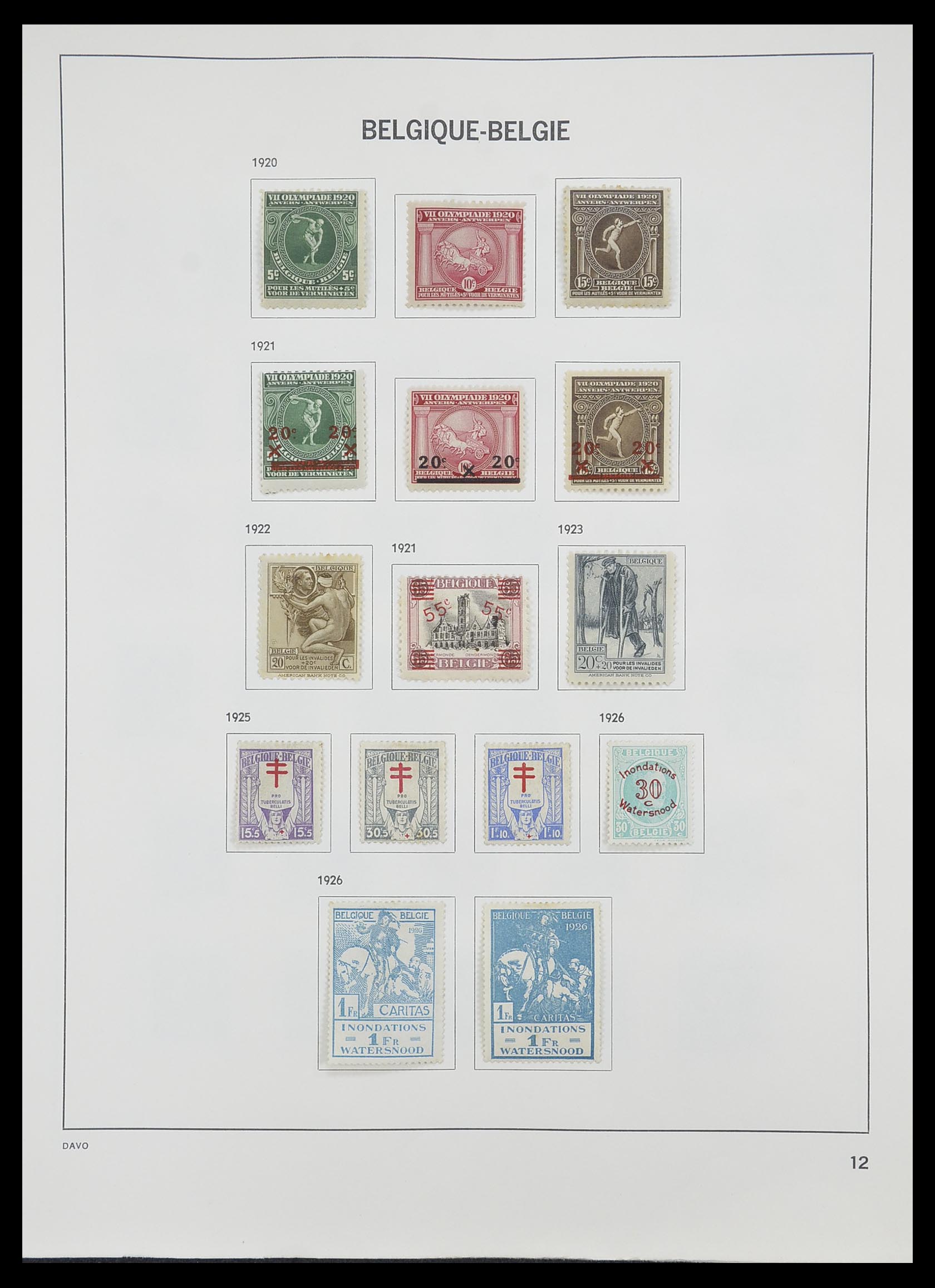 33828 011 - Stamp collection 33828 Belgium 1849-1975.