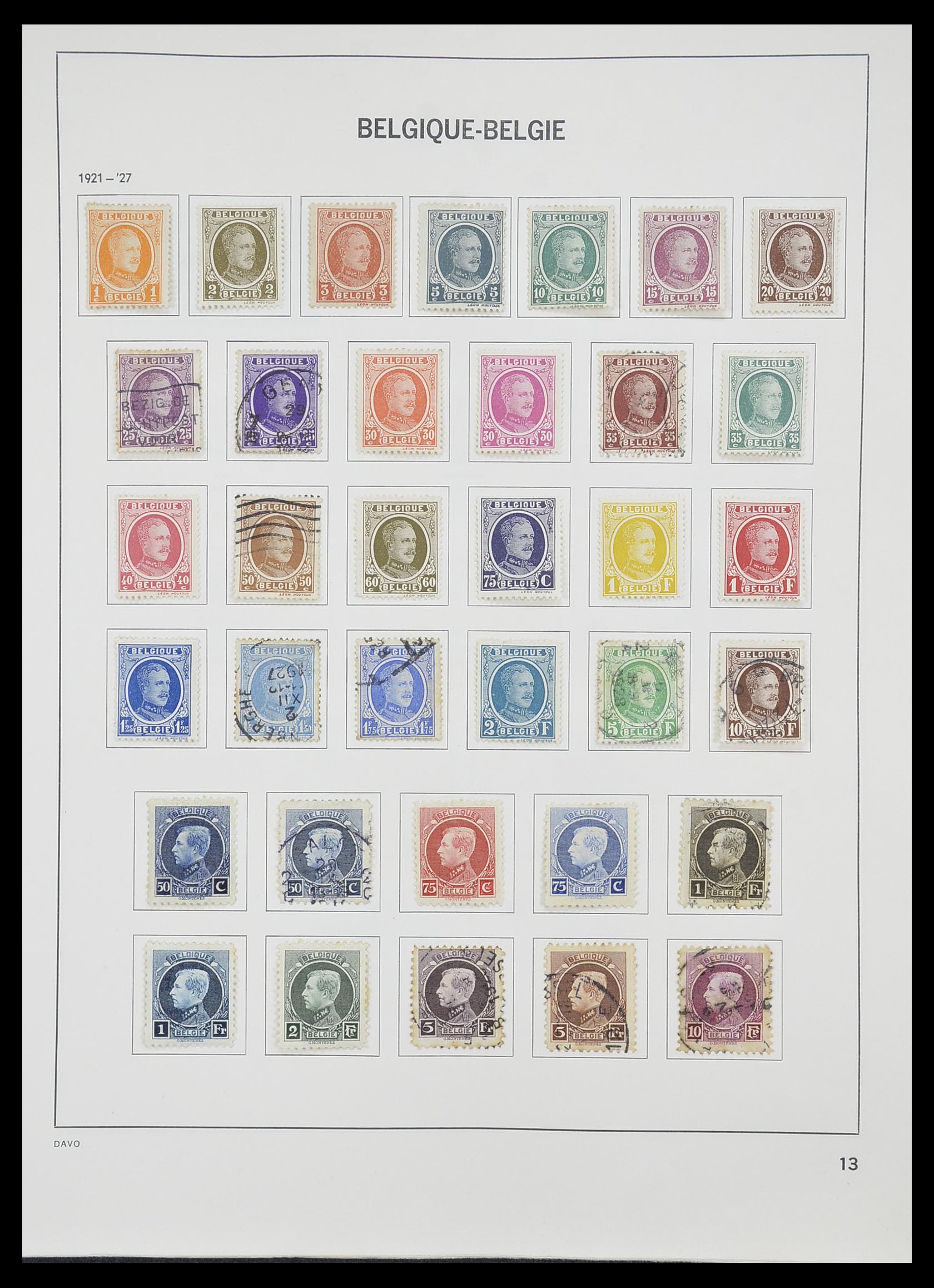 33828 012 - Stamp collection 33828 Belgium 1849-1975.