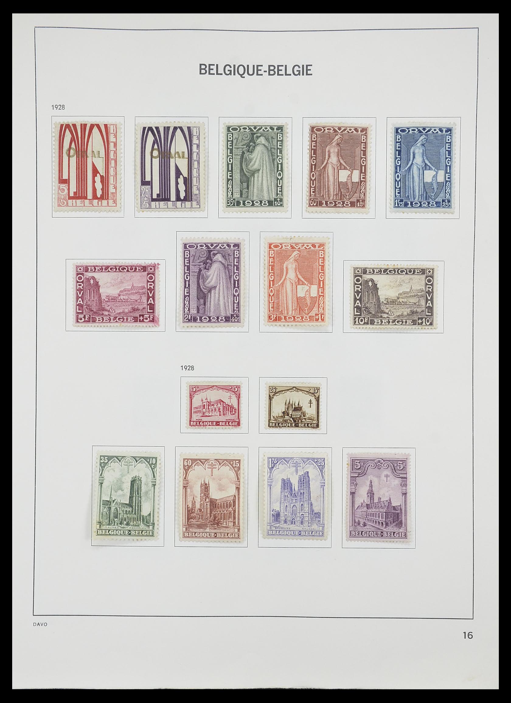 33828 014 - Stamp collection 33828 Belgium 1849-1975.