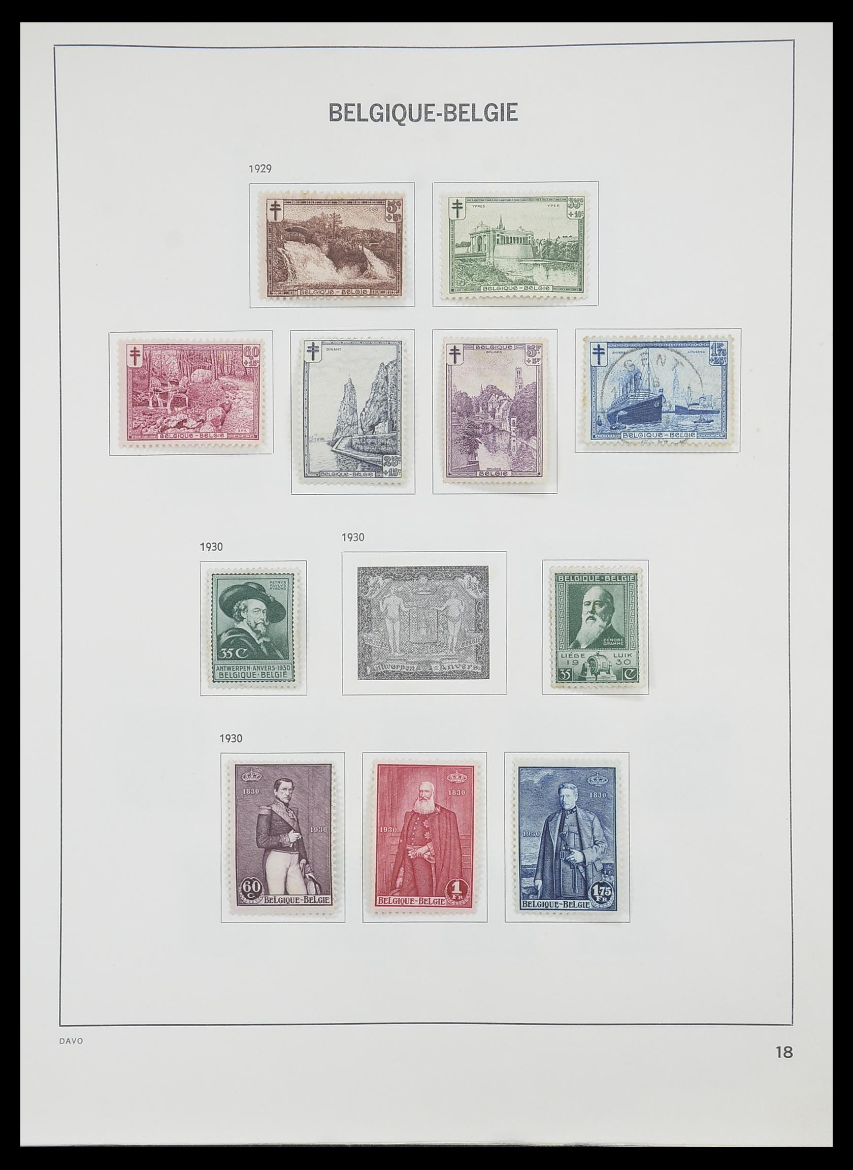 33828 016 - Stamp collection 33828 Belgium 1849-1975.