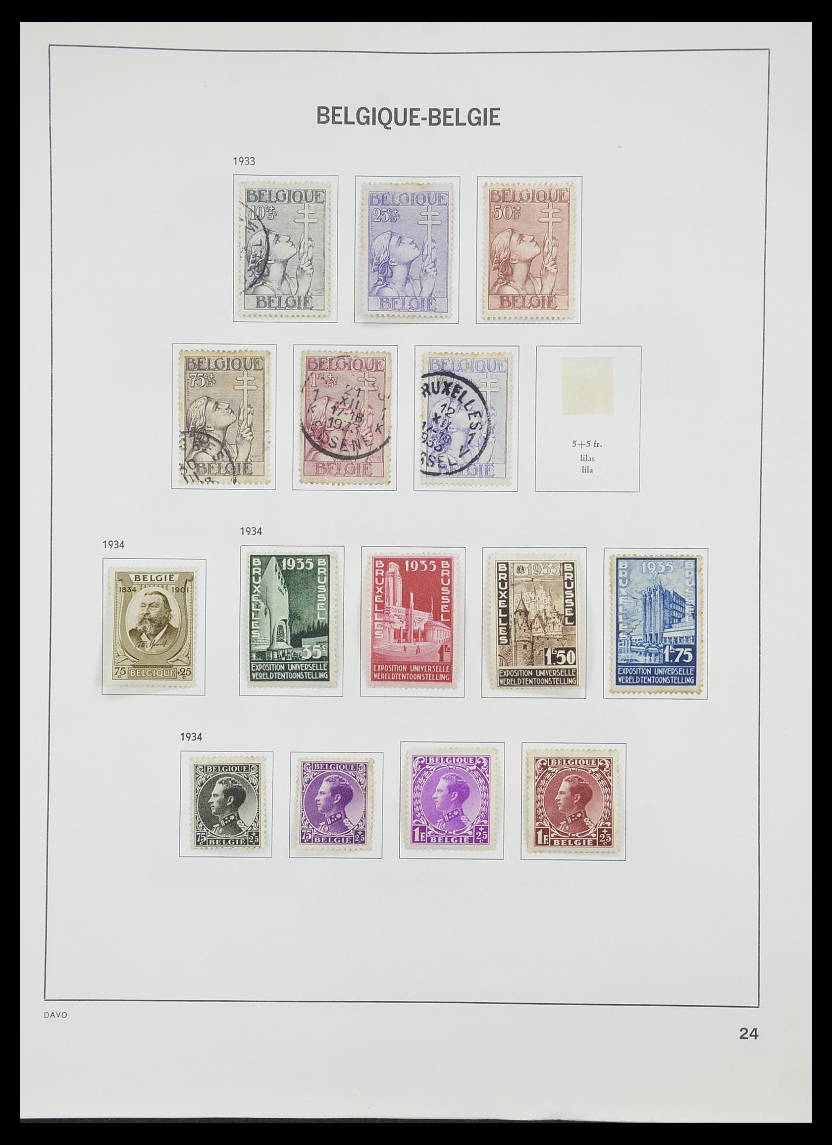 33828 020 - Stamp collection 33828 Belgium 1849-1975.