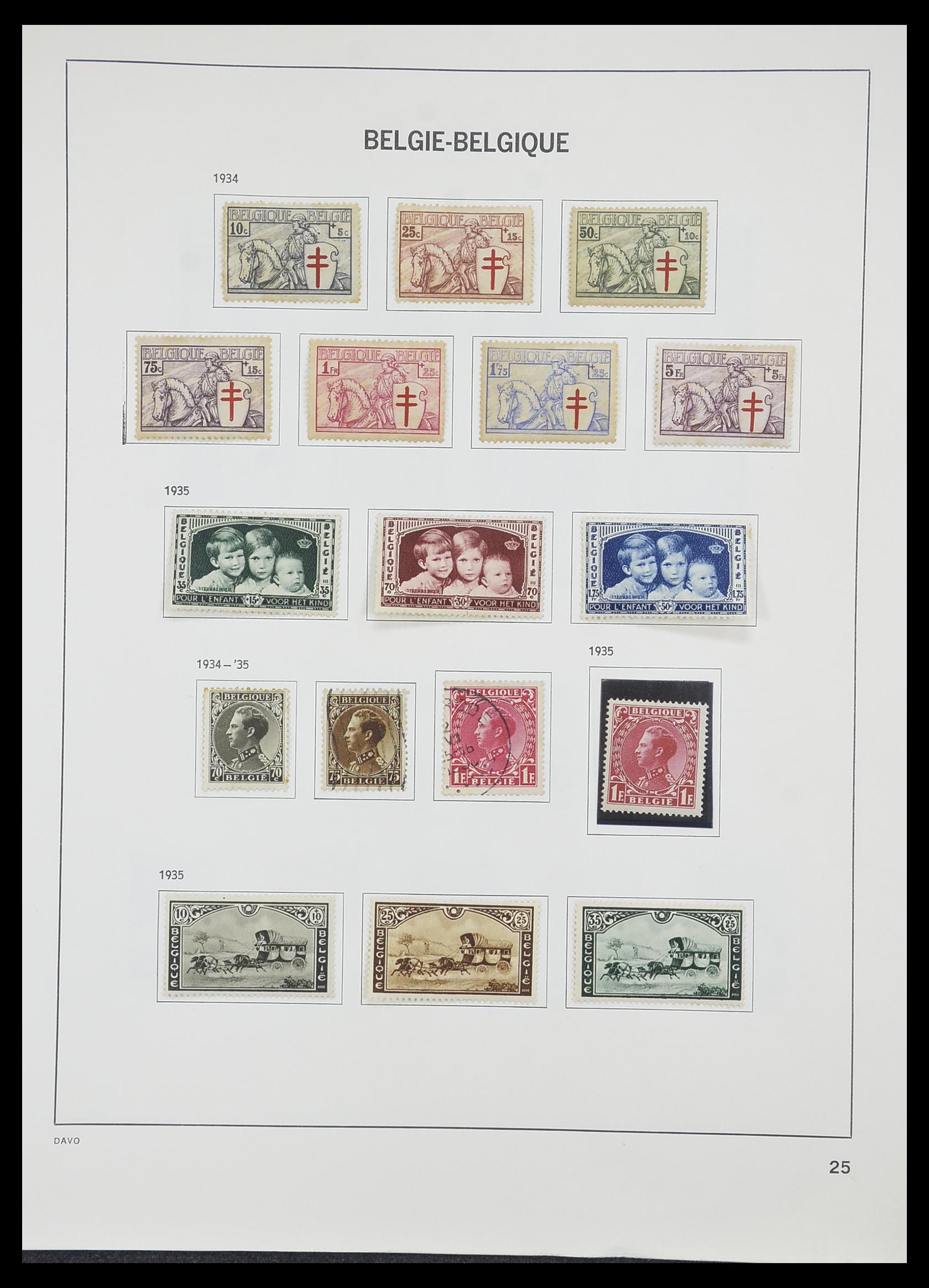 33828 021 - Postzegelverzameling 33828 België 1849-1975.