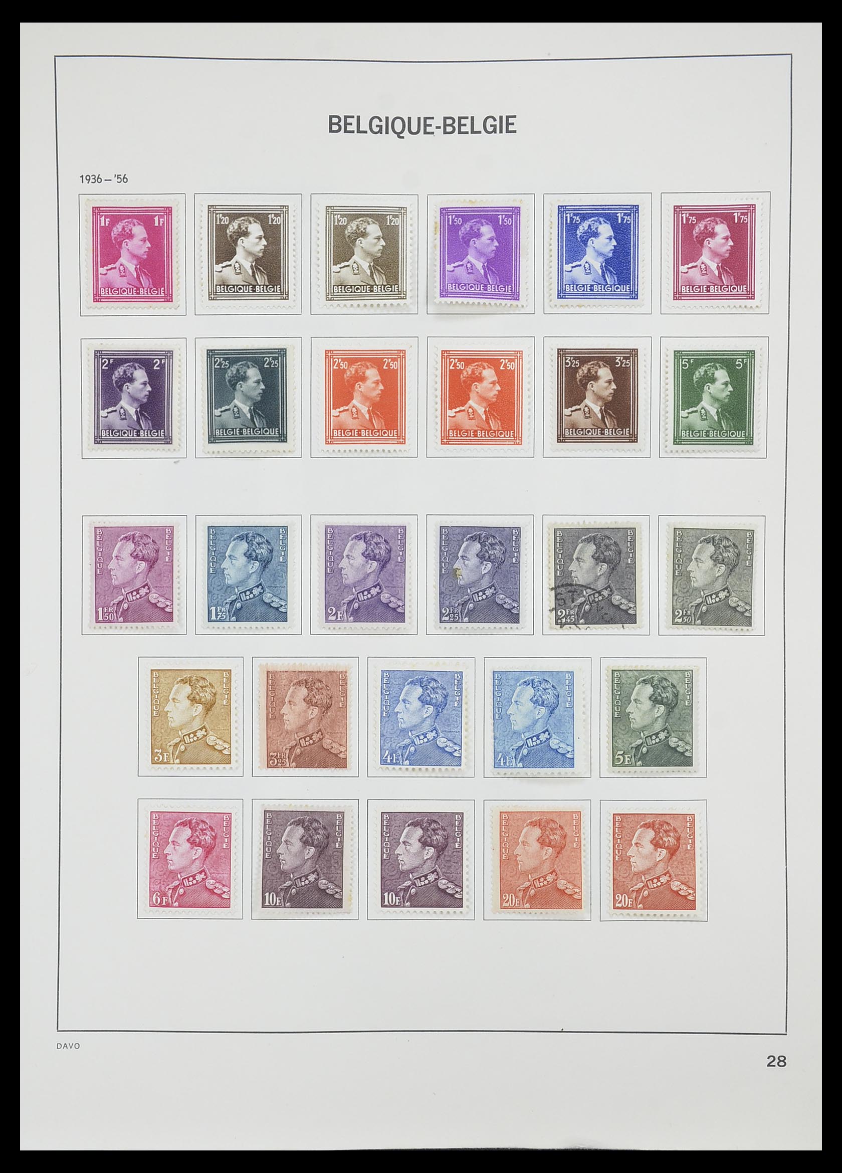 33828 024 - Postzegelverzameling 33828 België 1849-1975.