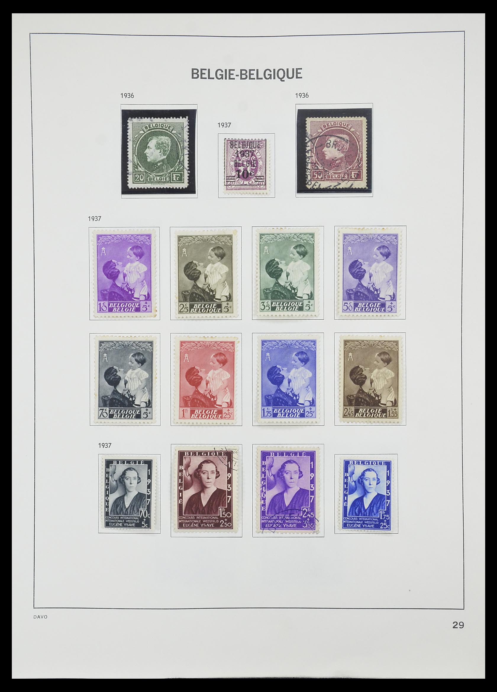 33828 025 - Stamp collection 33828 Belgium 1849-1975.